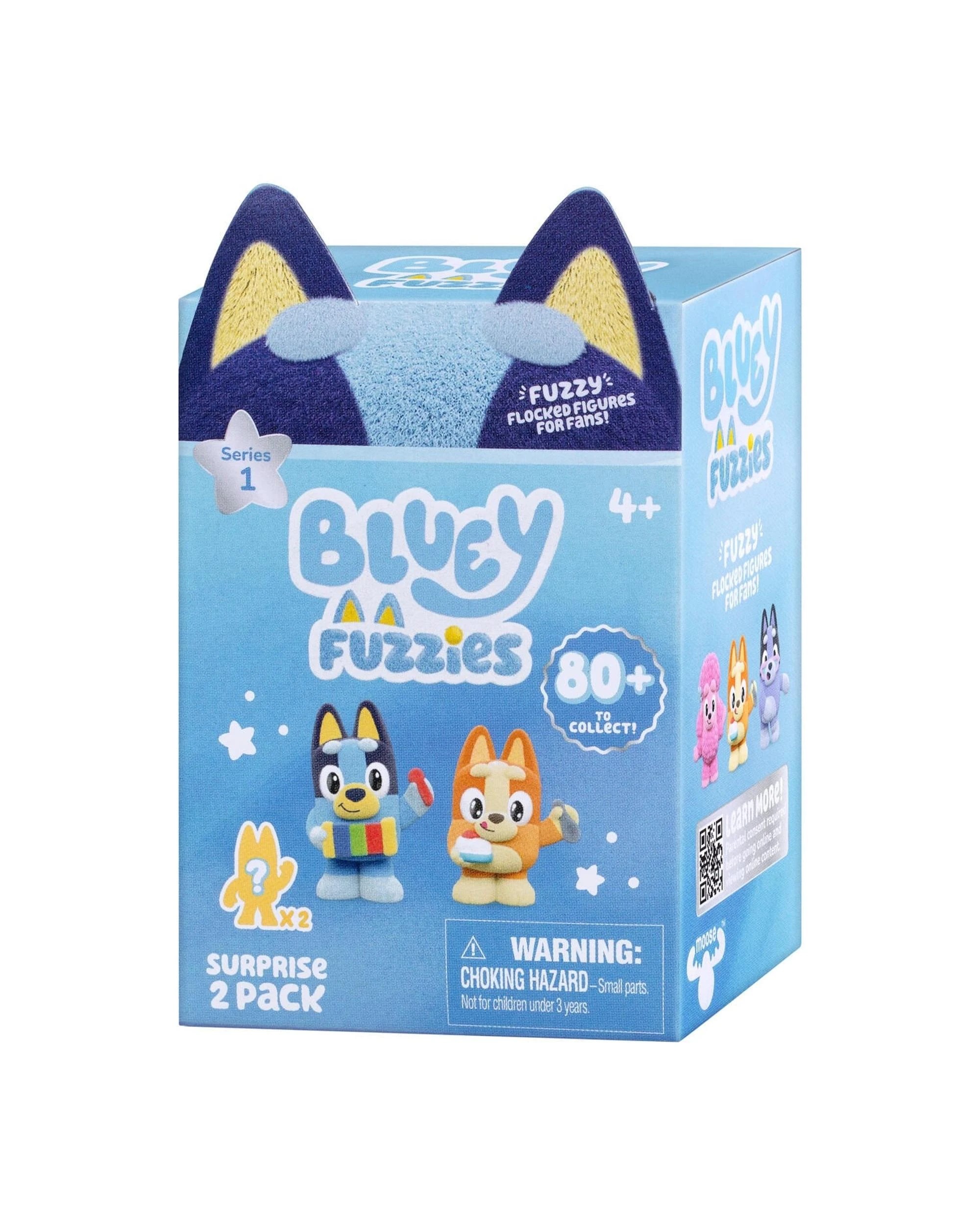 4 Bluey Fuzzies Series 1 Surprise Figure 2 Pack Blind Box, 4 of 5