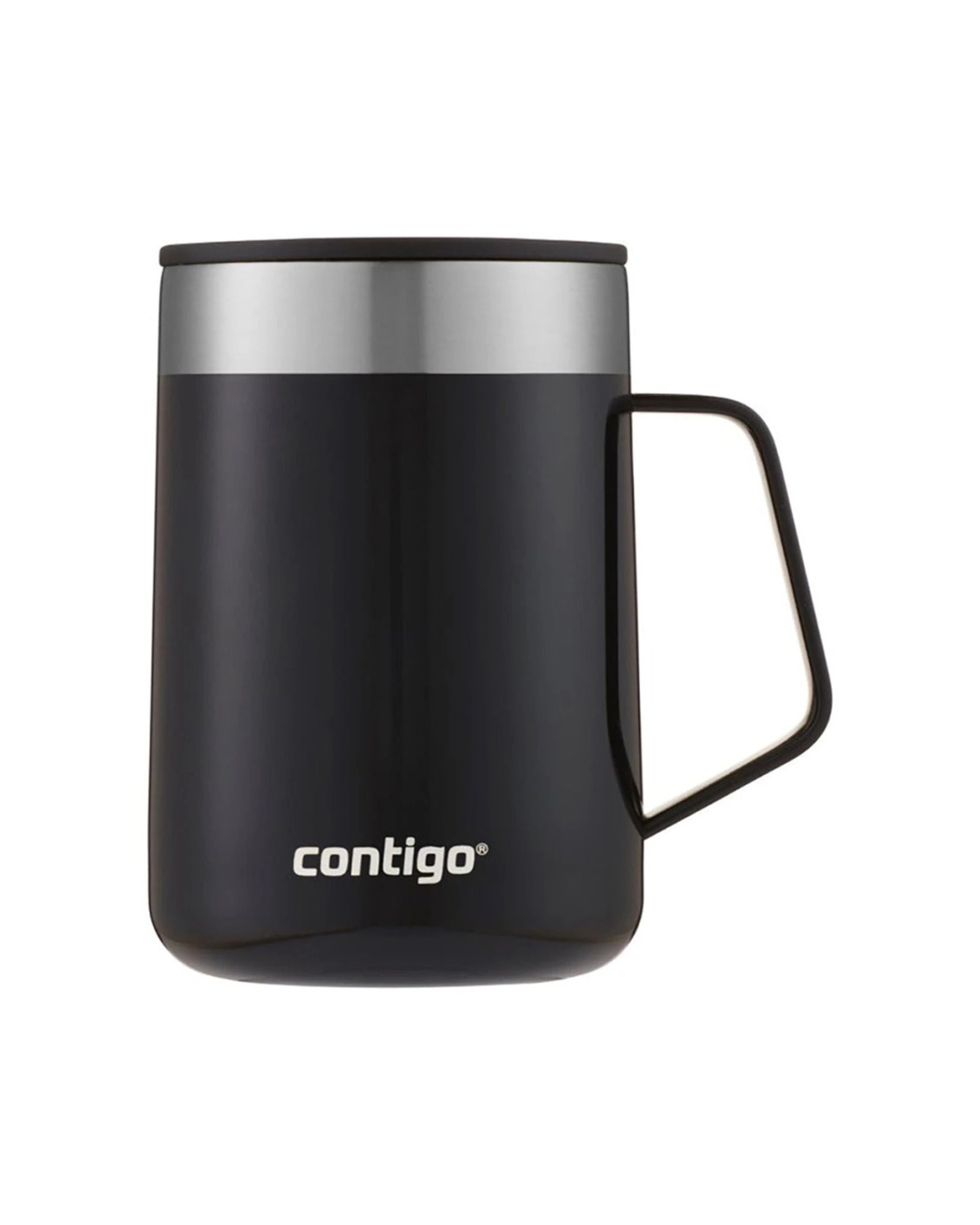 1 Contigo Streeterville Mug Stainless Steel Insulated Spillproof 414ml Licorice - Black, 1 of 1