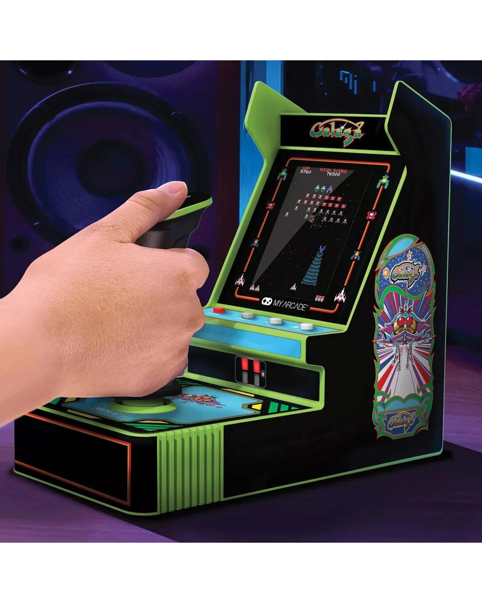 6 My Arcade Galaga Retro Arcade Joystick Player, 6 of 6