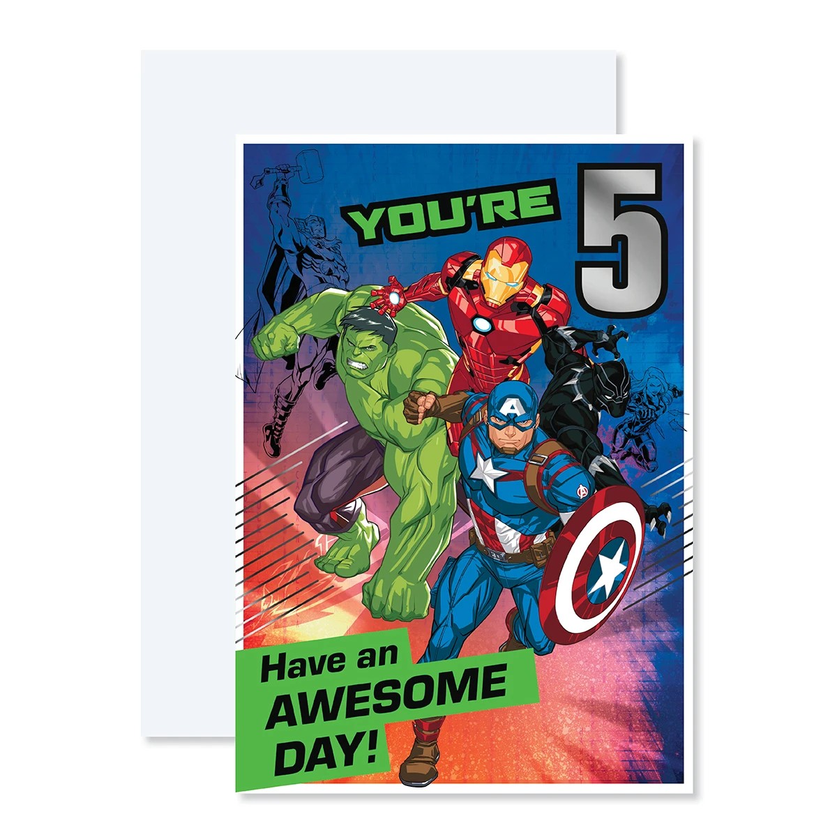 1 Connections from Hallmark Birthday Card - Avengers 5th, 1 of 3