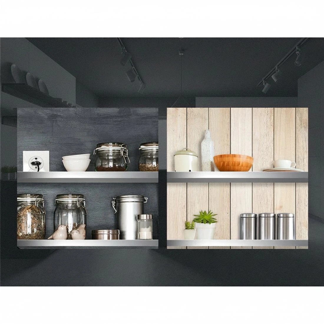 4 Cefito 1800mm Stainless Steel Kitchen Wall Shelf Mounted Rack - Silver, 4 of 7