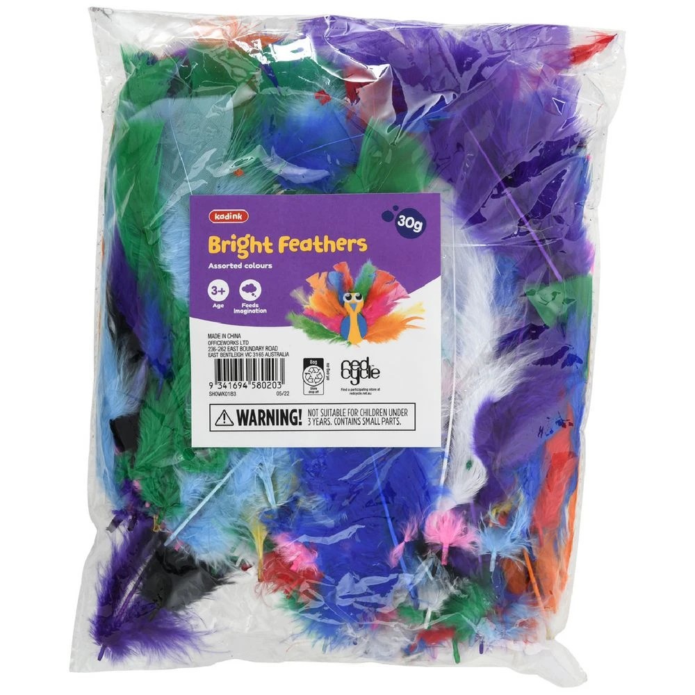 1 Kadink Feathers Bright Assorted 30g, 1 of 3