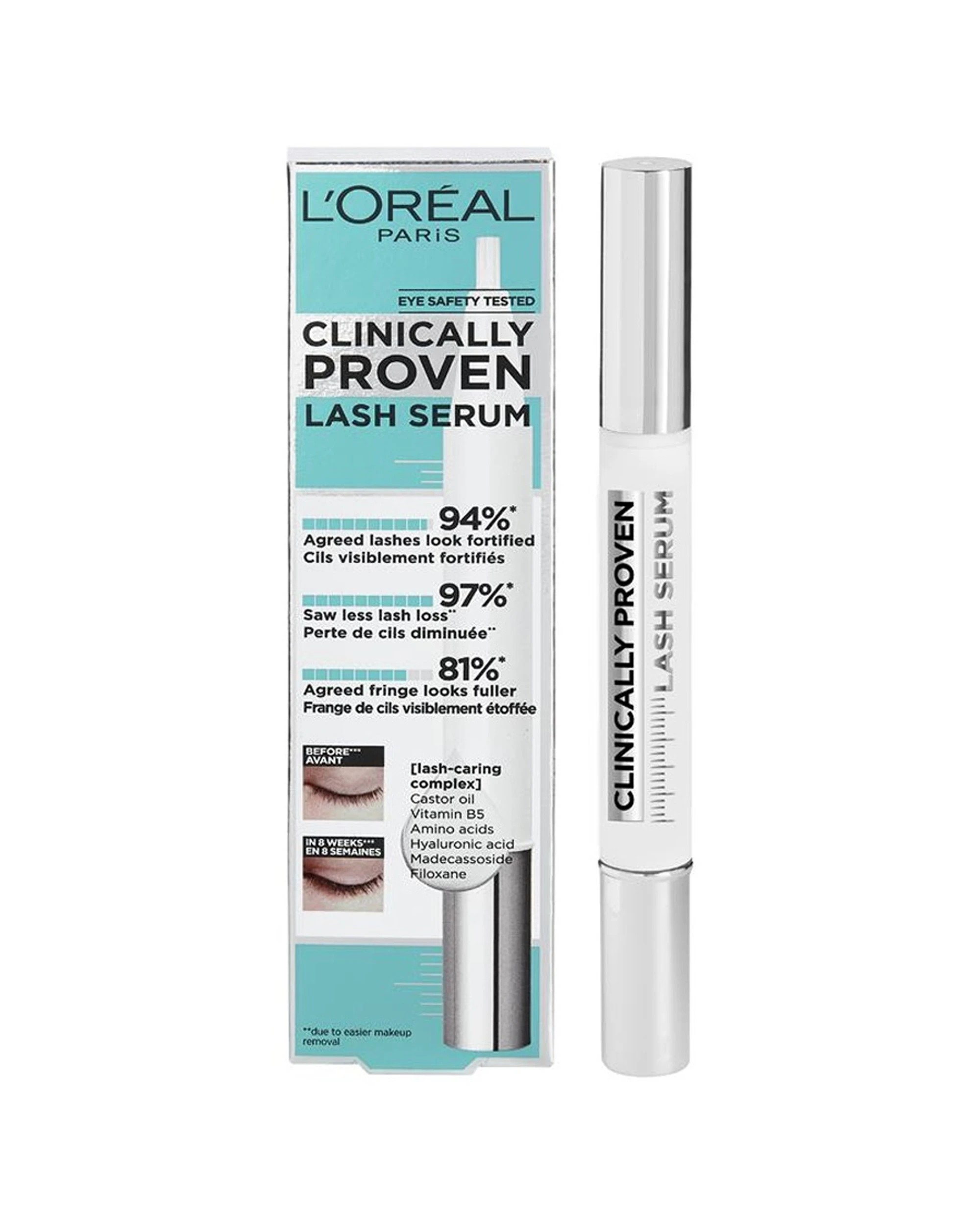 1 L'Oreal Paris Clinically Proven Lash Serum For Longer Thicker Looking Lashes 2ml, 1 of 1