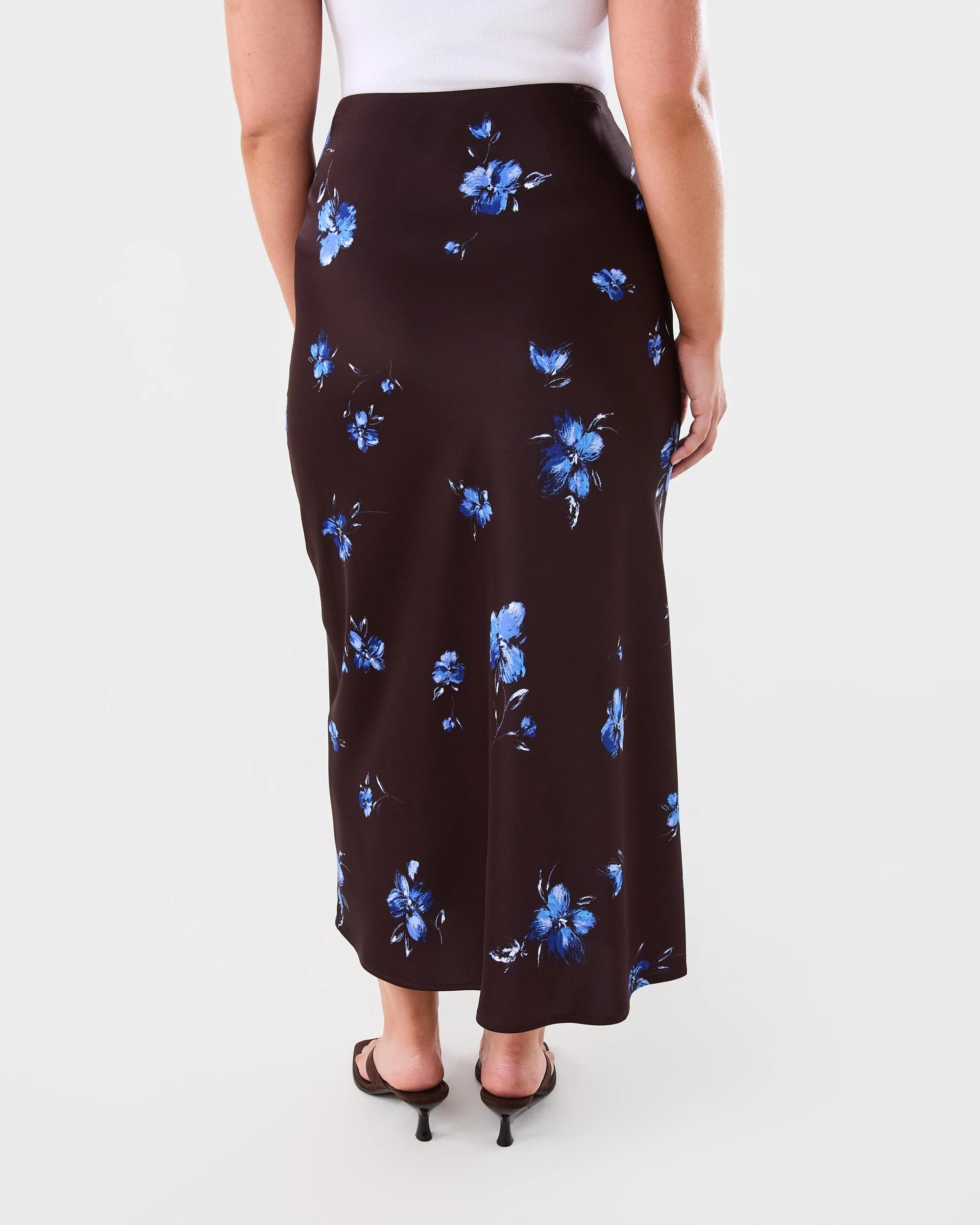 3 Satin Slip Skirt Brshfloral, 3 of 5