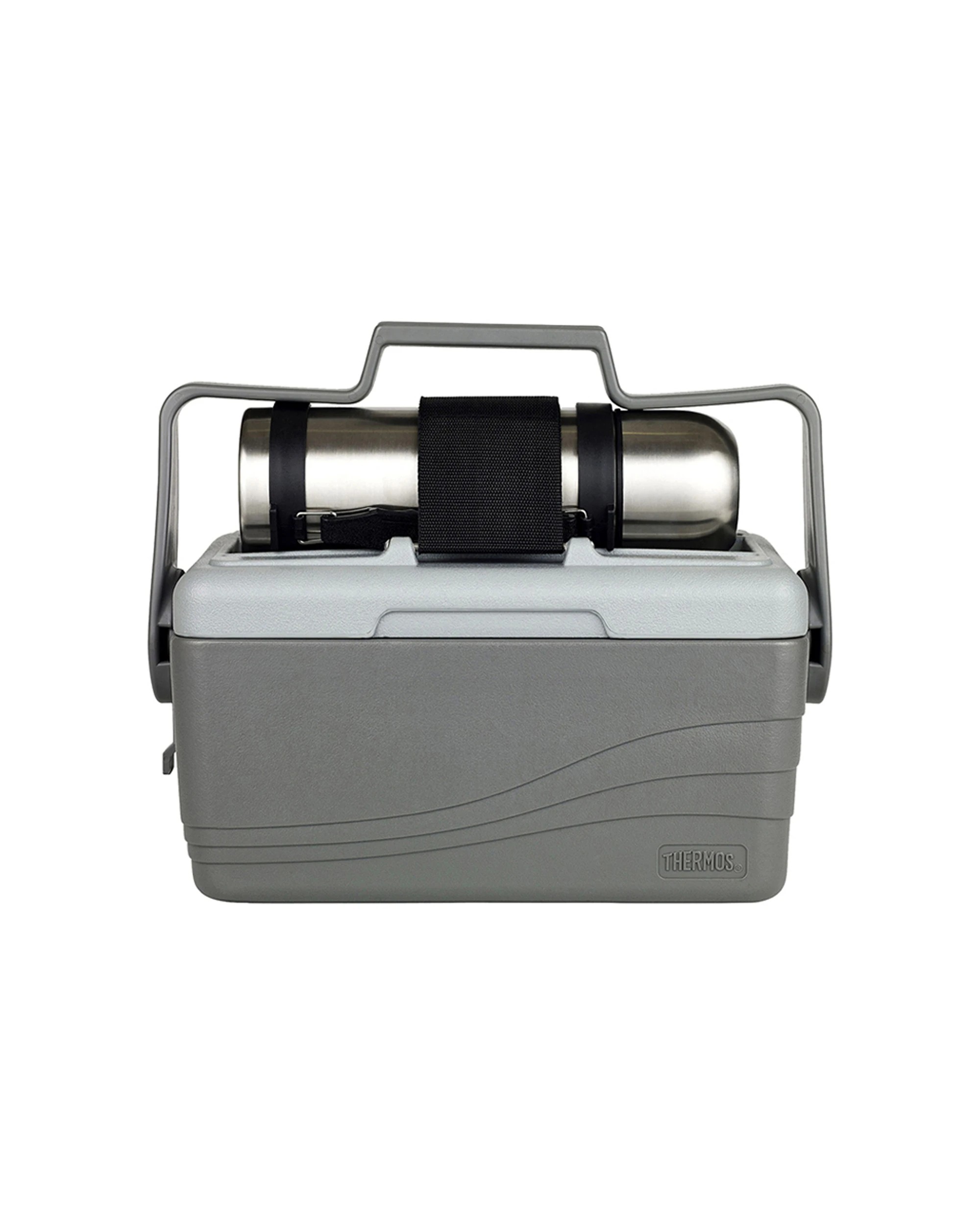 1 Thermos Insulated Water/drink Cooler With 1l Stainless Steel Vacuum Flask 6.6l
 - Natural, 1 of 3