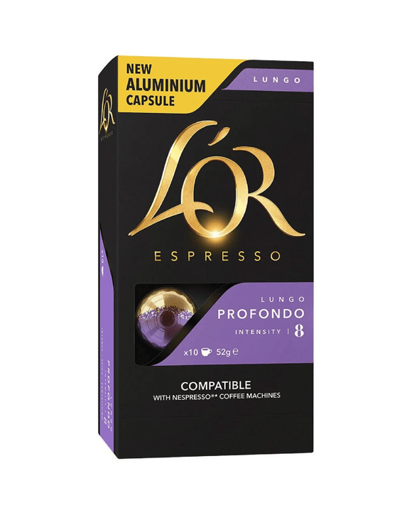 L'OR Espresso Coffee Capsules Lungo Profondo 10 Pack