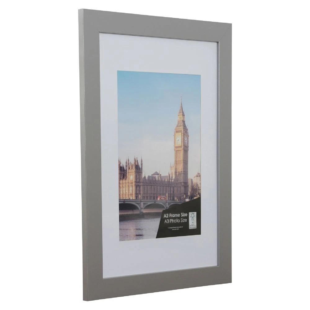3 Cosmopolitan A2 with A3 Opening Poster Frame Silver, 3 of 4