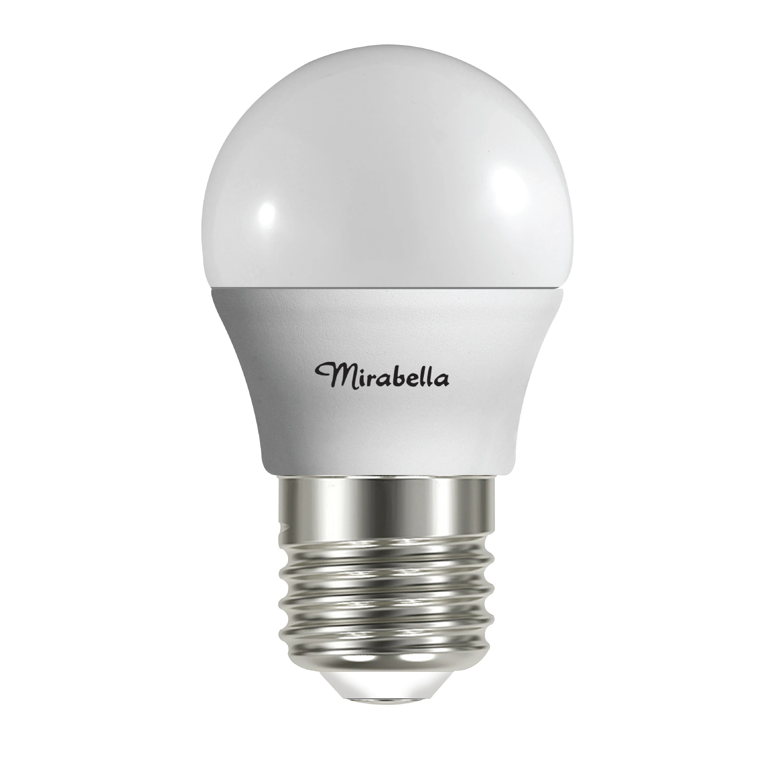 1 Mirabella 5.5W LED Warm White Round Everyday Globe, 1 of 5