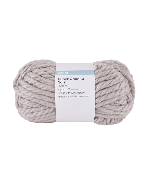 Super Chunky Yarn - Grey