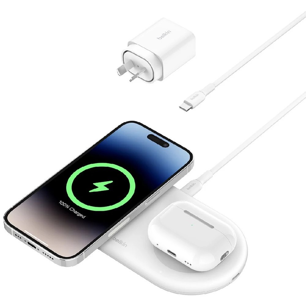 4 Belkin Qi2 2-in-1 Wireless Charging Pad 15w White, 4 of 8