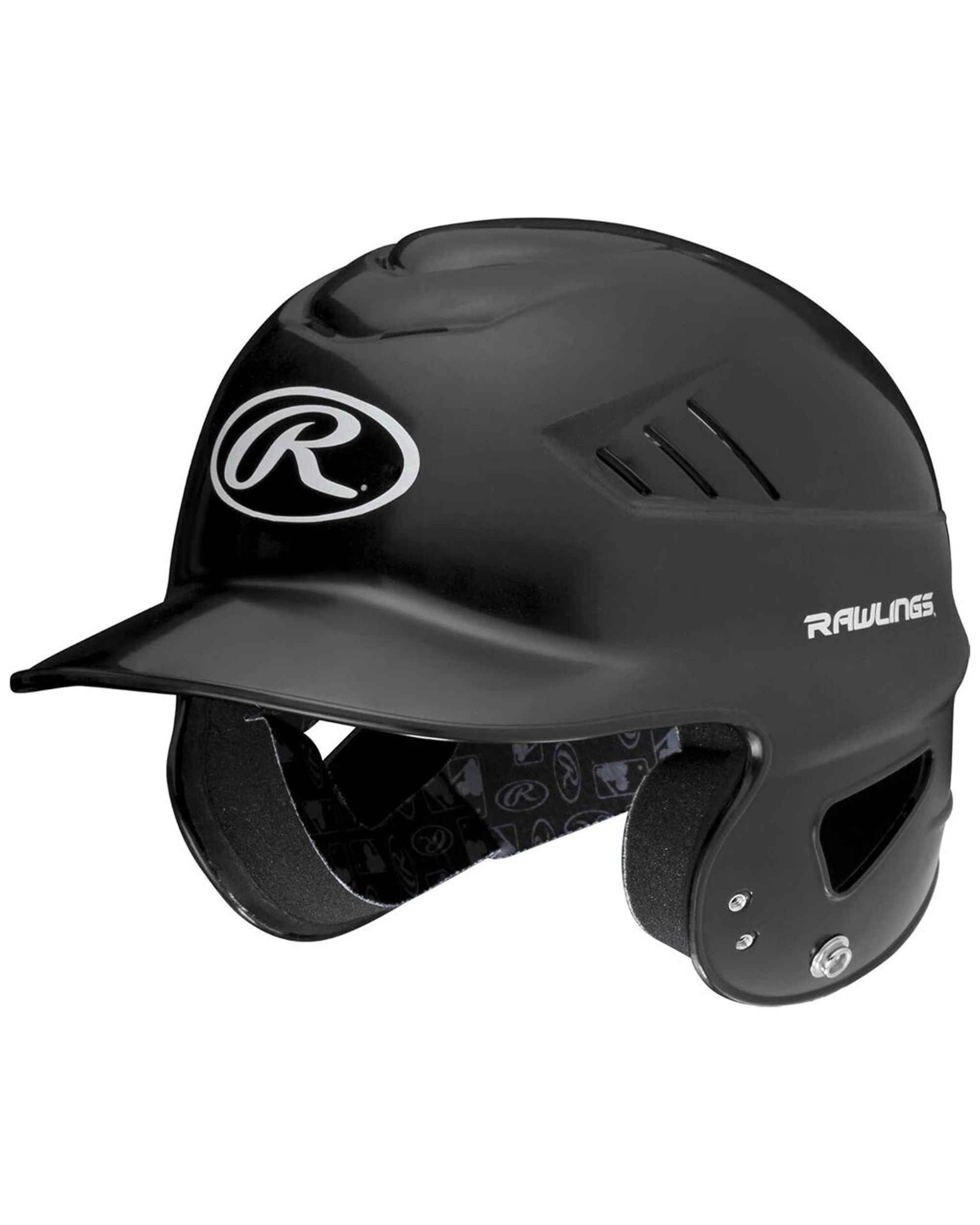 1 Rawlings Coolflo Molded 1-Tone Baseball Helmet One Size Fits Most 6.5-7.5 - Black, 1 of 1