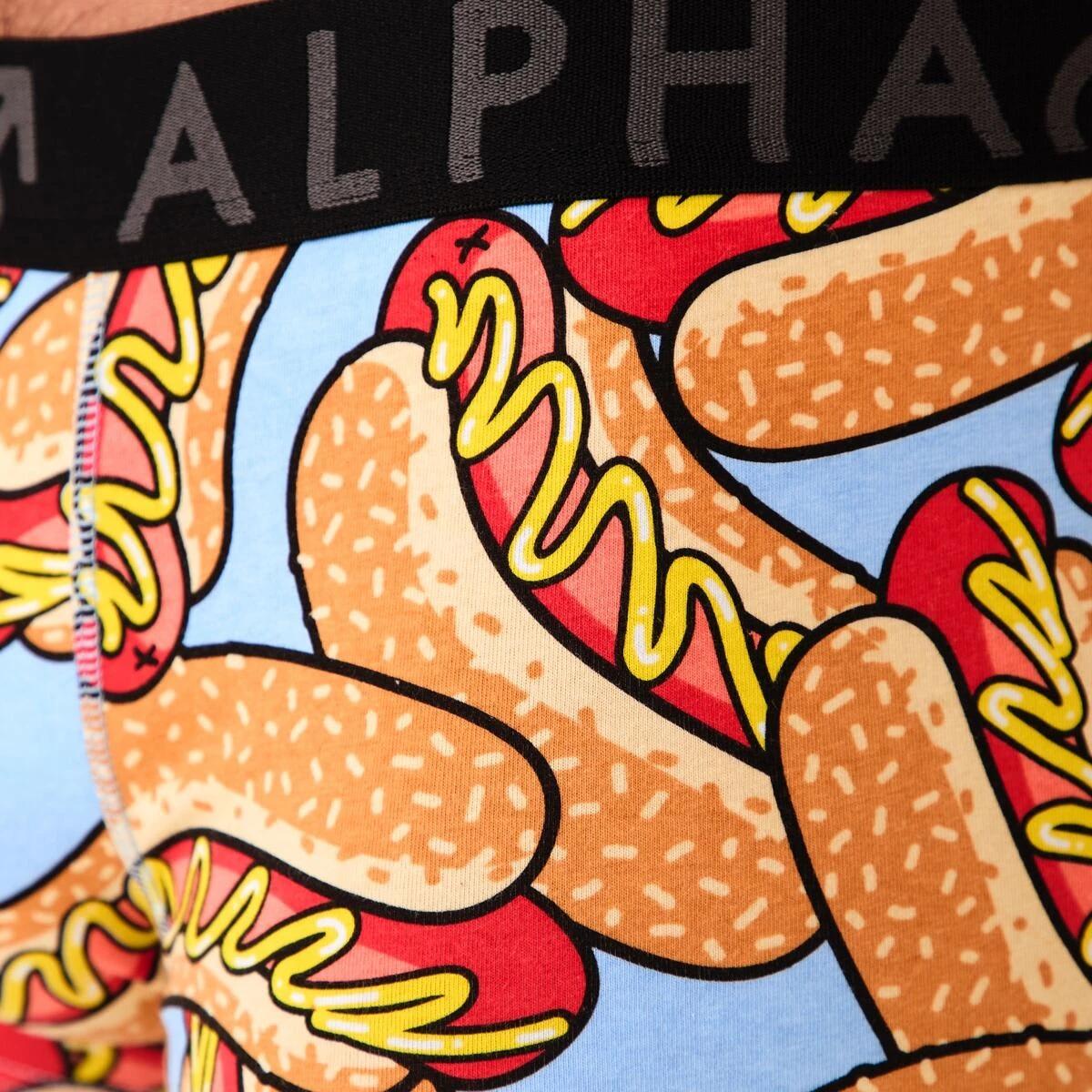 8 3 Pack Print Plain Trunks HOT DOGGETY, 8 of 8