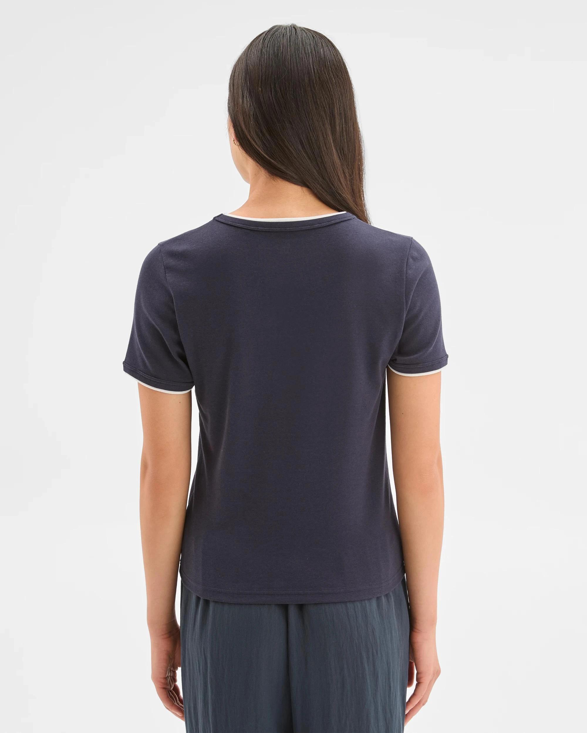 5 Target Australian Cotton Blend Tipped Edge T-Shirt NIGHT SKY, 5 of 5