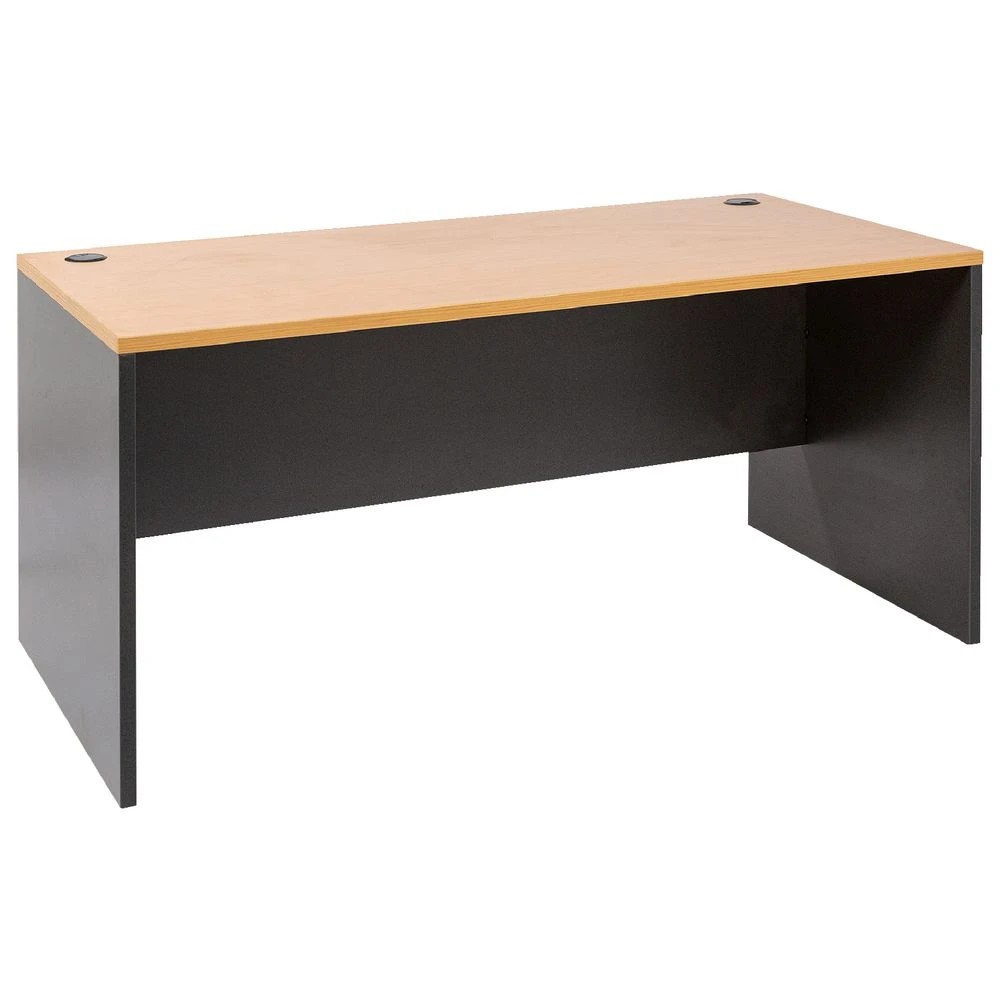 4 Velocity Desk 1500mm Golden Beech and Ironstone Grey Desks, Tables and Workstations, 4 of 6