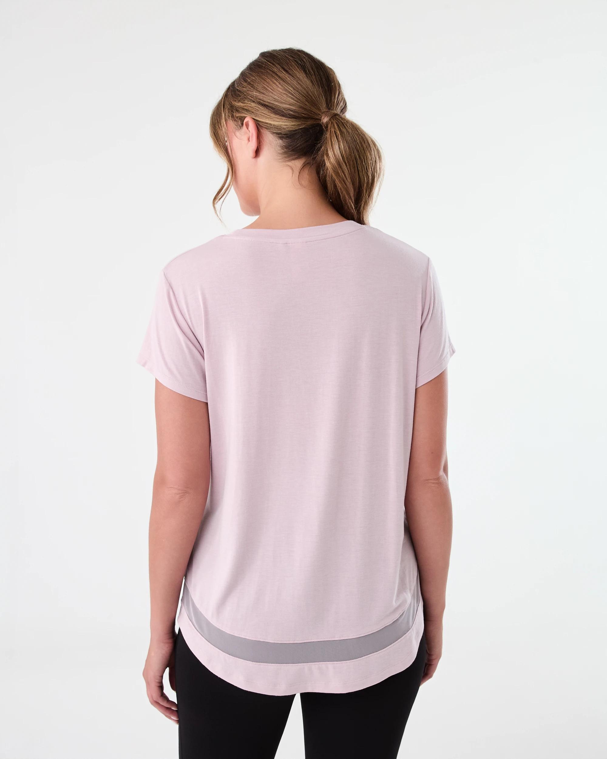 3 Active Womens Short Sleeve Mesh T-shirt Sol B Pink, 3 of 6