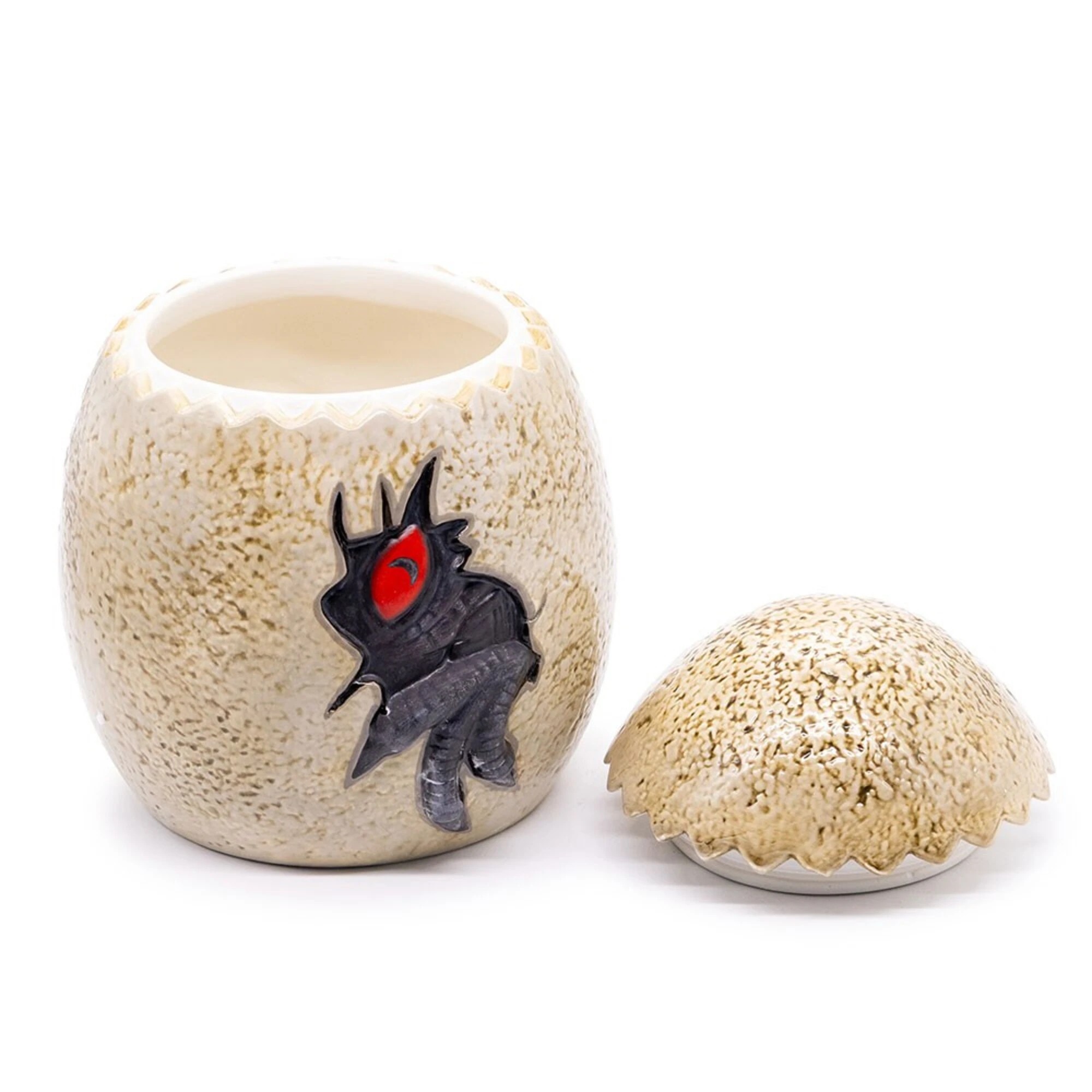 1 Jurassic Park - Clawed Egg Moulded Cookie Jar - Cream, 1 of 3