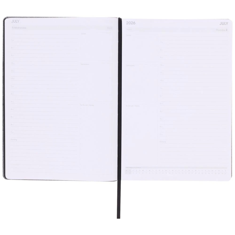 5 Otto A4 Day To Page RPET Diary FY26/27 Grey, 5 of 5