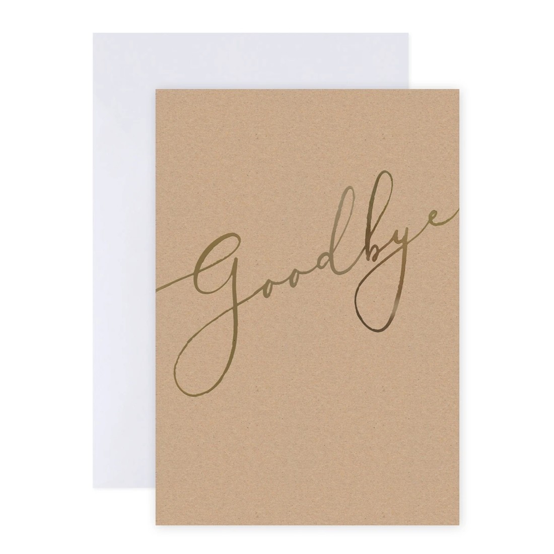 1 Hallmark Midi Colossal Goodbye Greeting Card - Gold Script, 1 of 2