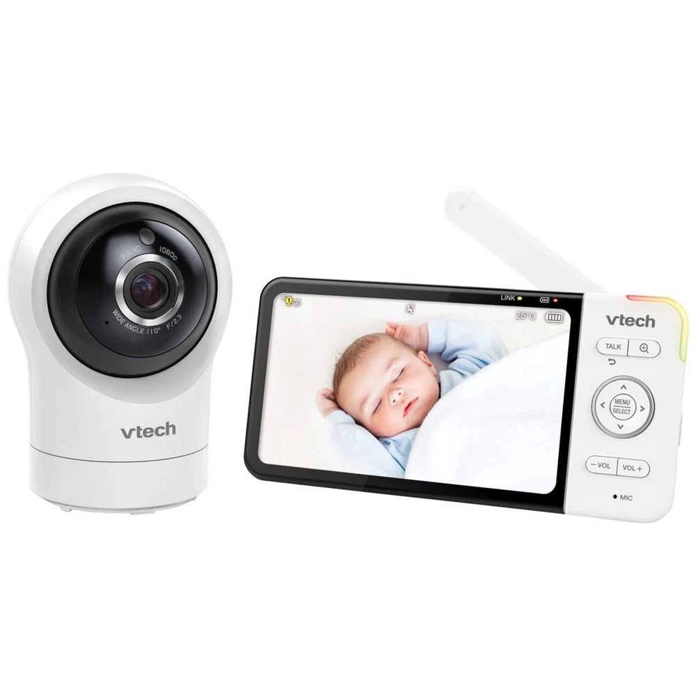 2 VTech 5" Smart HD Pan & Tilt Baby Monitor w Remote Access, 2 of 2