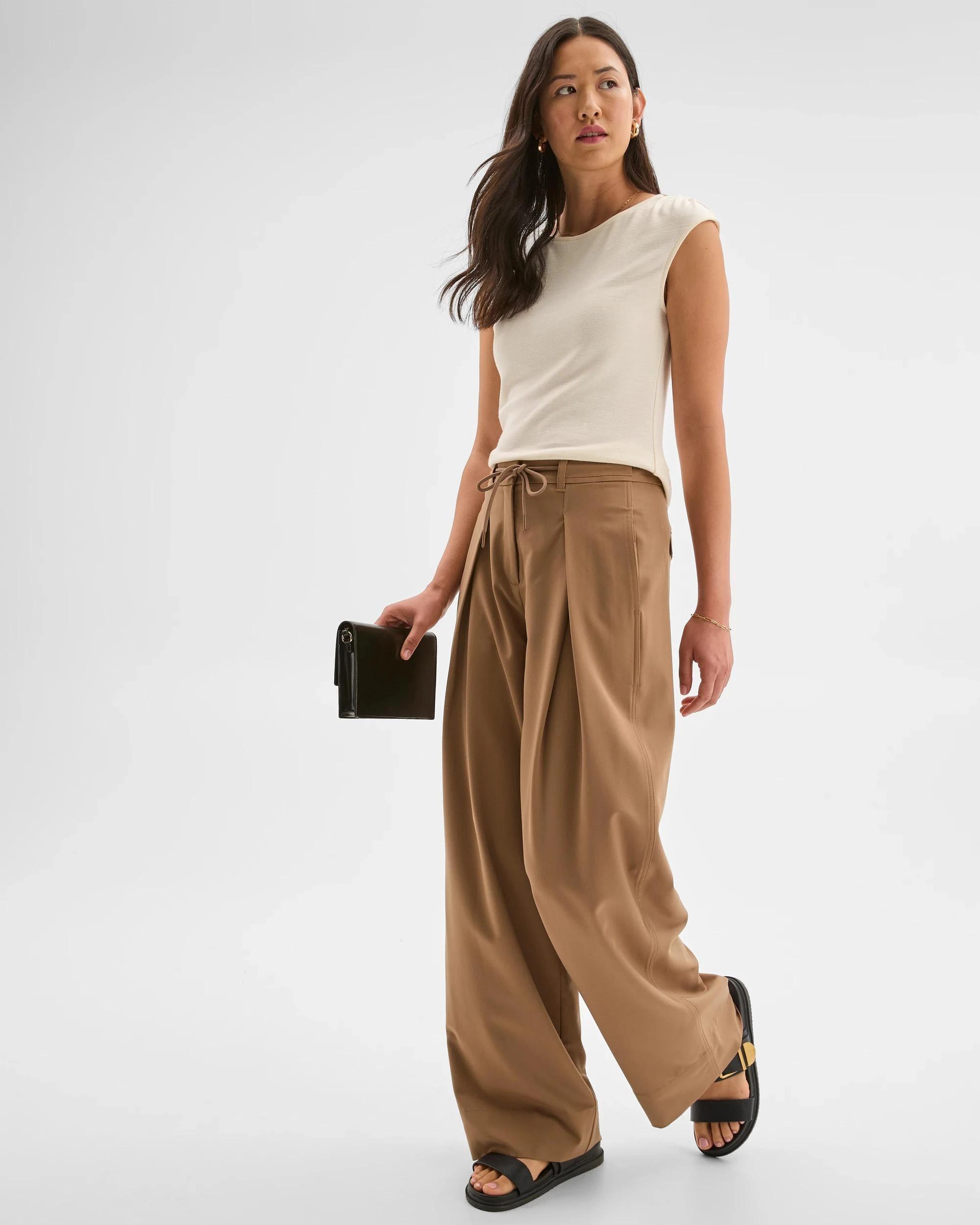 3 Preview Sleeveless Drape Tank Top VANILLA ICE, 3 of 7