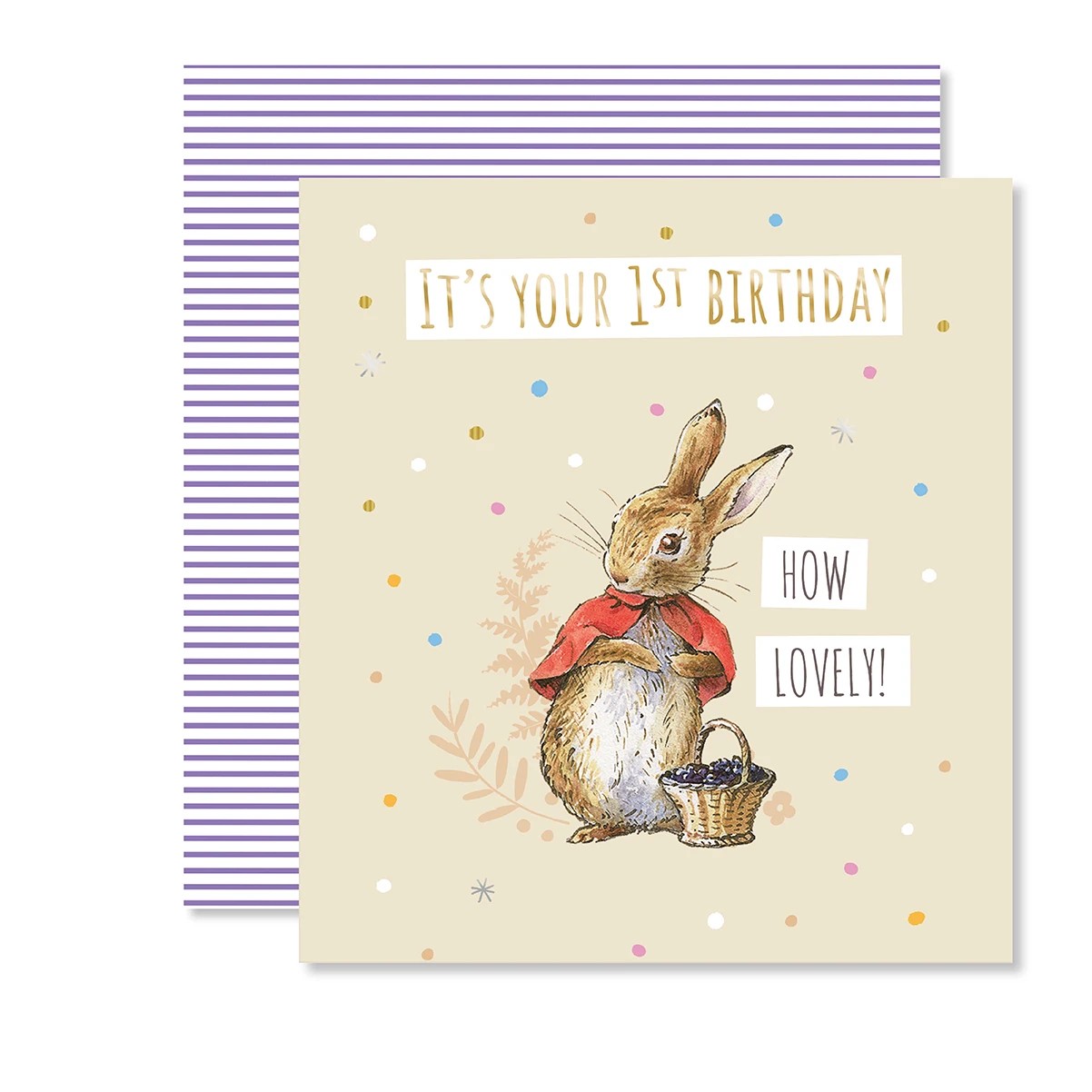 1 Hallmark 1st Birthday Card - Peter Rabbit, 1 of 3