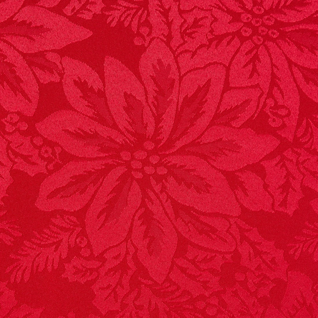 3 Red Poinsettia Tablecloth, 3 of 4
