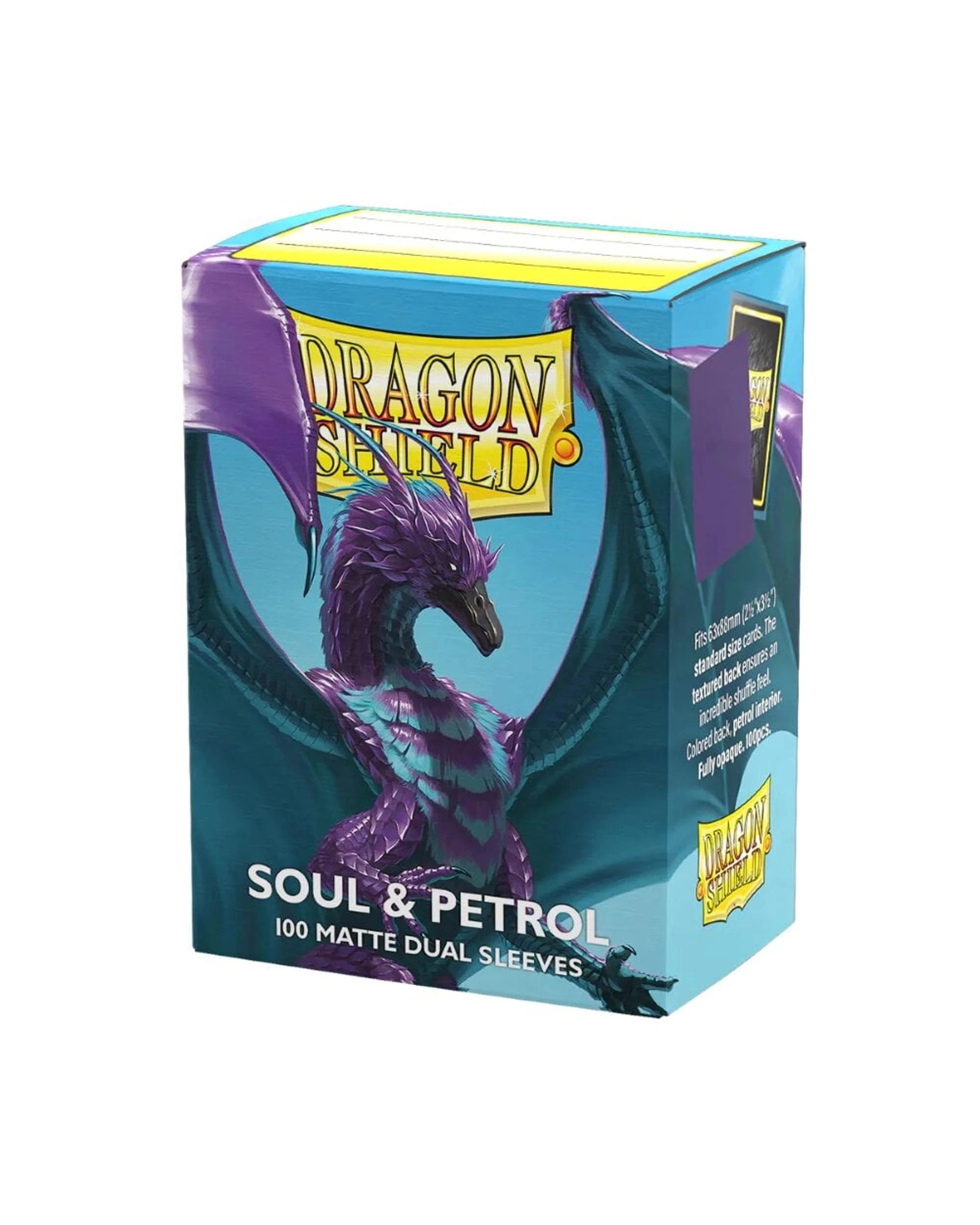 1 Dragon Shield Matte Dual Soul and Petrol Sleeves 100 Pack, 1 of 3