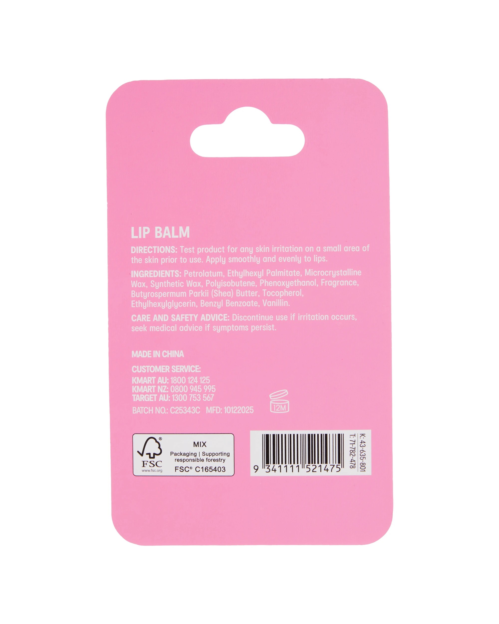 5 OXX Skincare Lip Balm - Watermelon Scented, 5 of 5