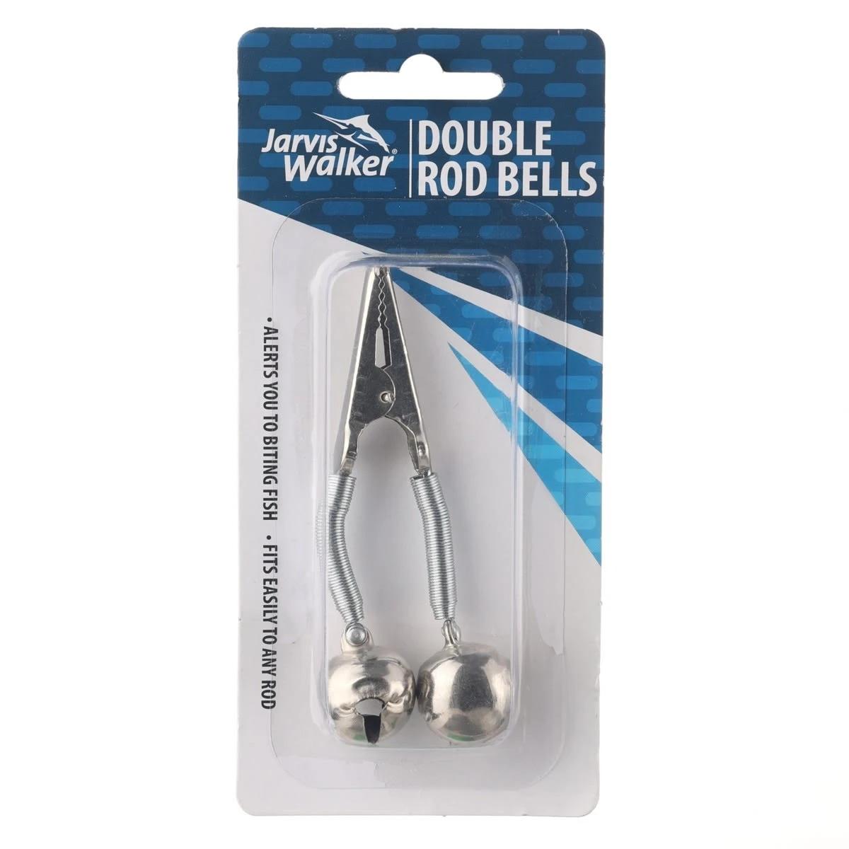 Fishing Bell 25 Pack S With Plastic Clips - Extra Loud Dual Metal Bells For Rods, Night Fishing, Ice Fishing & Sea Fishing Fish Bites