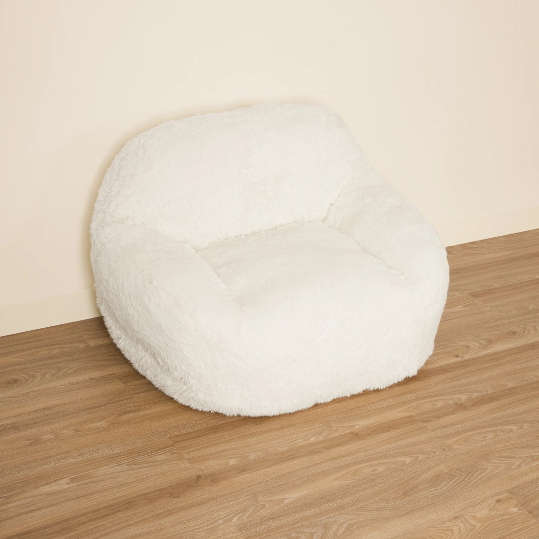 3 Faux Fur Cream Expanding Chair, 3 of 5