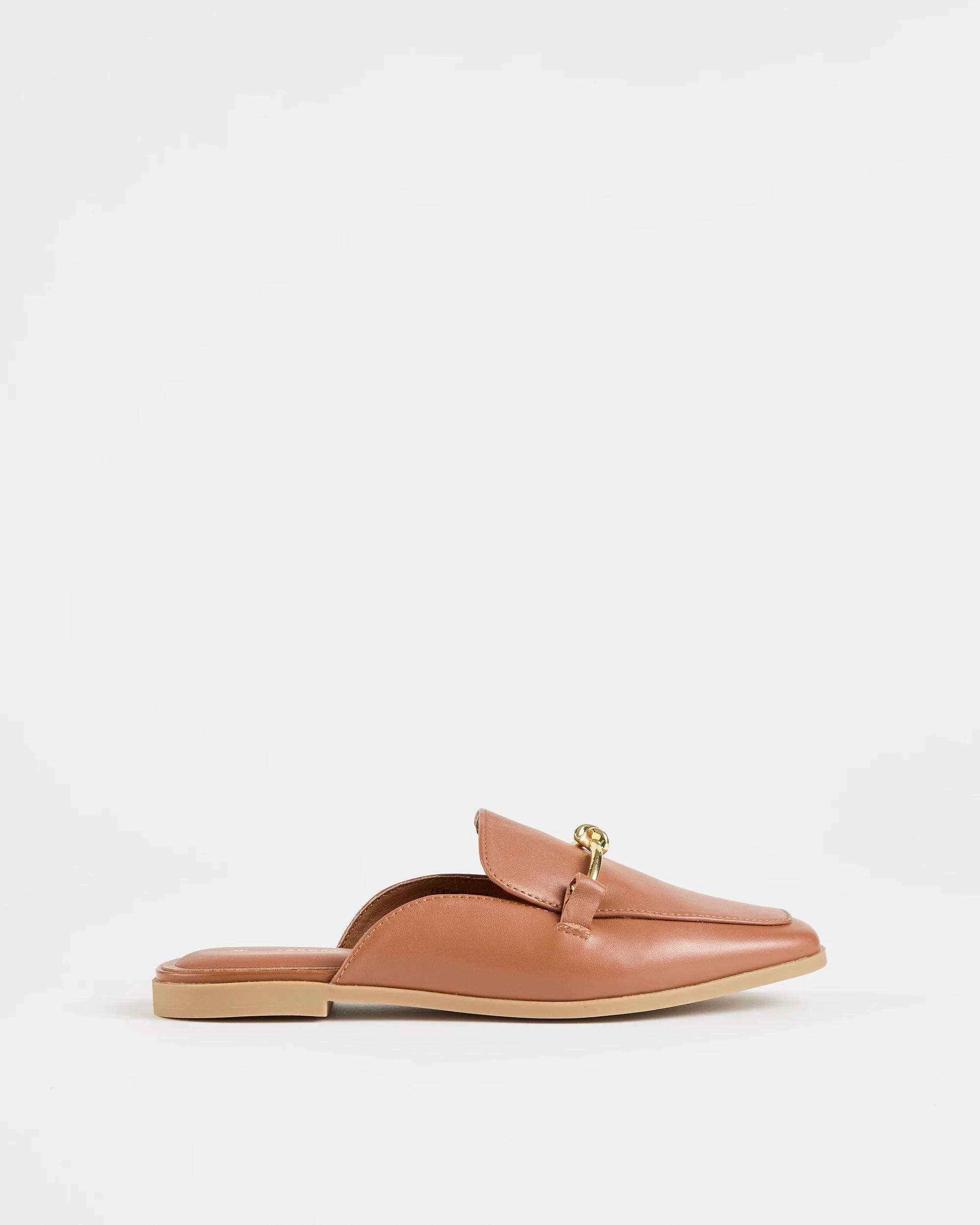 1 Target Womens Genuine Leather Loafer Mule - Maddy TAN, 1 of 3