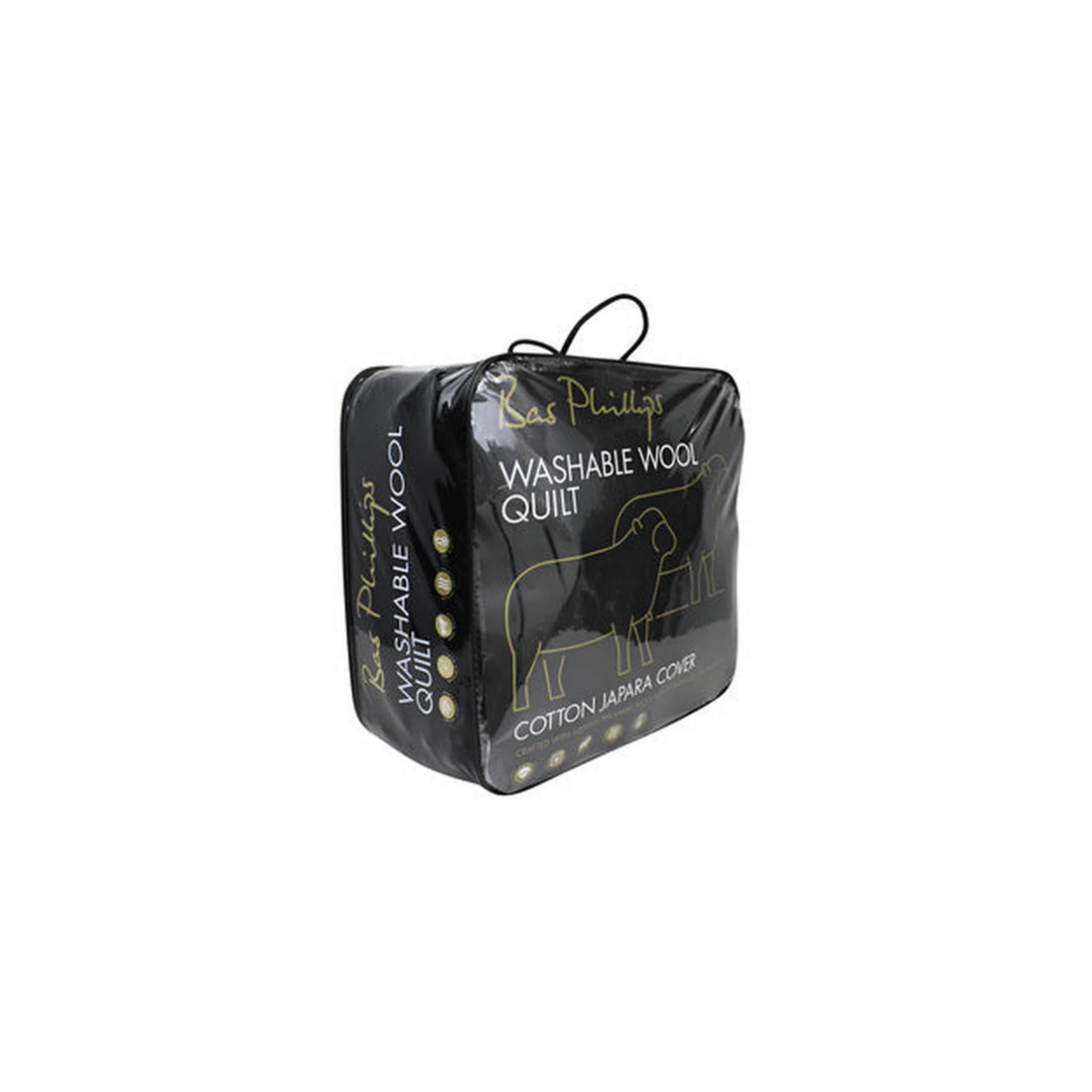 2 Bas Phillips Washable Wool Quilt 500gsm - Double (180 x 210 cm) - White, 2 of 6