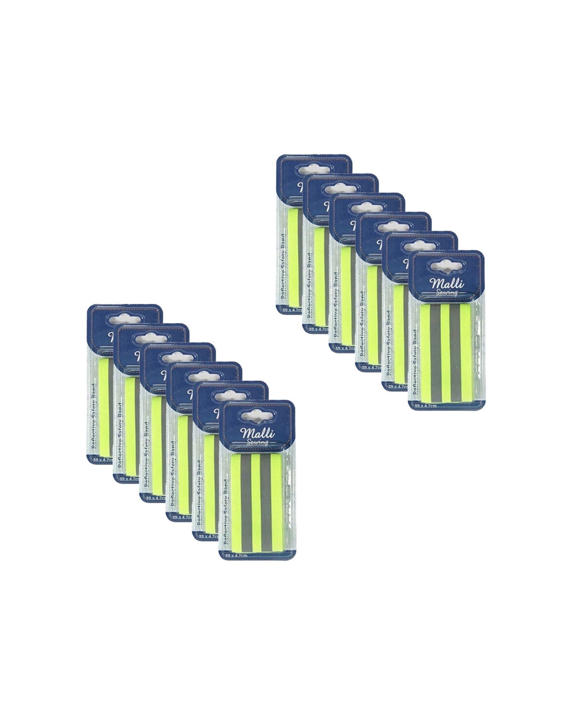 1 Malli Adjustable Reflective Arm Band Strap 12 Pack Outdoor Safety Gear - Yellow, 1 of 3