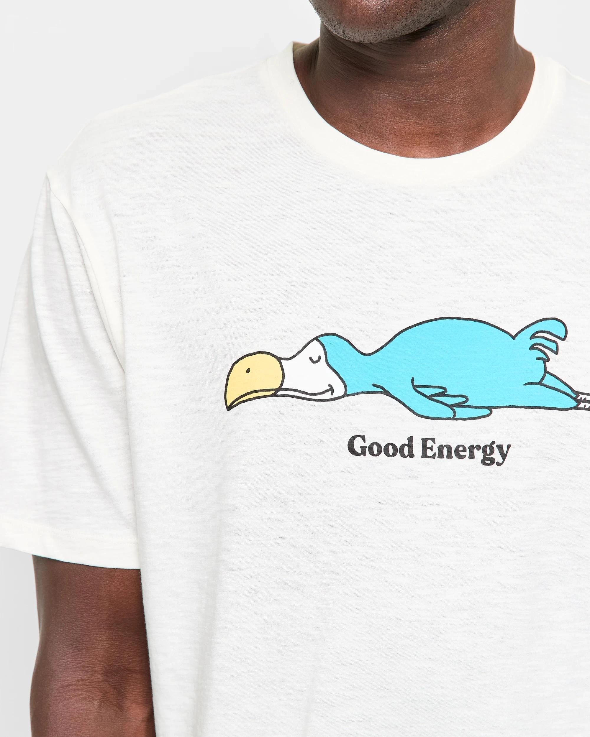 5 Australian Cotton Print Sleep T-Shirt - Maxx WHITE GOOD ENERGY, 5 of 5