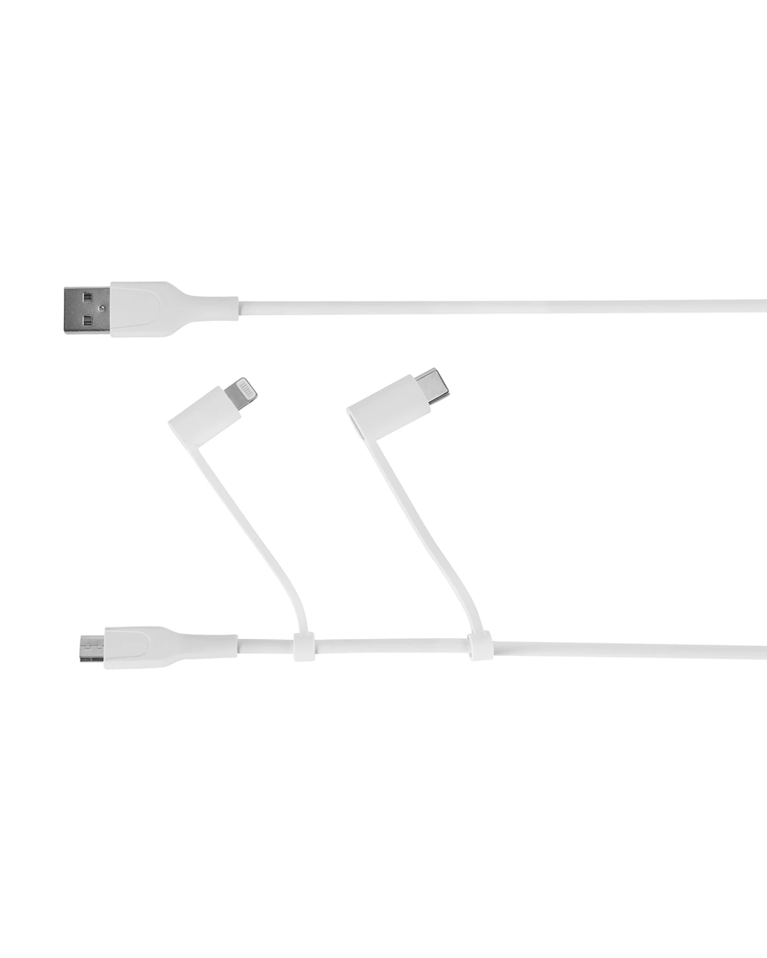 2 3-in-1 Travel Cable - White, 2 of 8