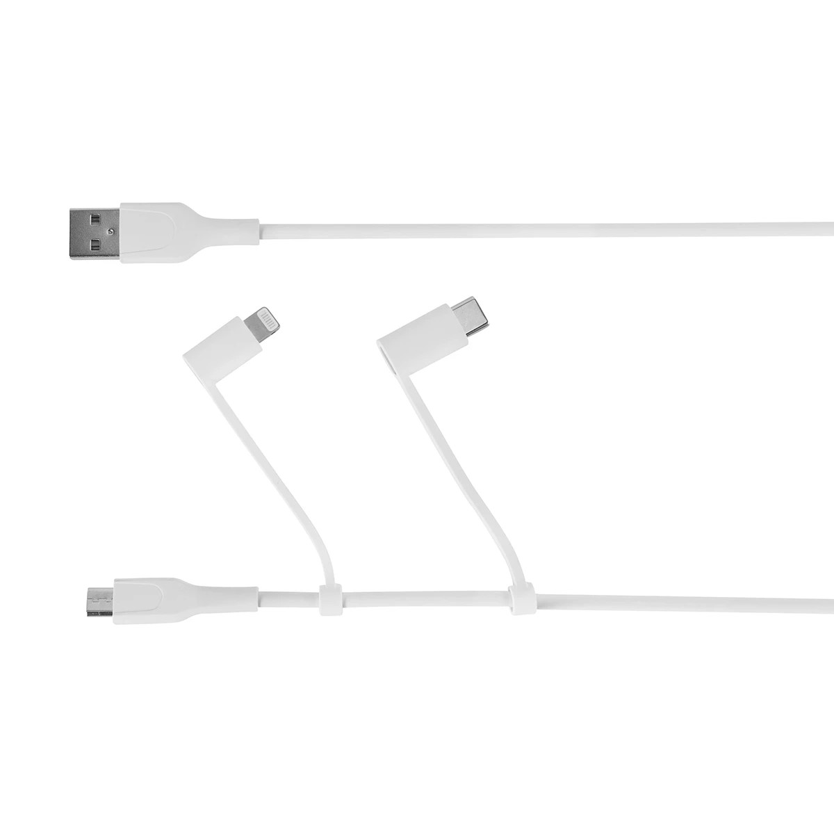 2 3-in-1 Travel Cable - White, 2 of 8
