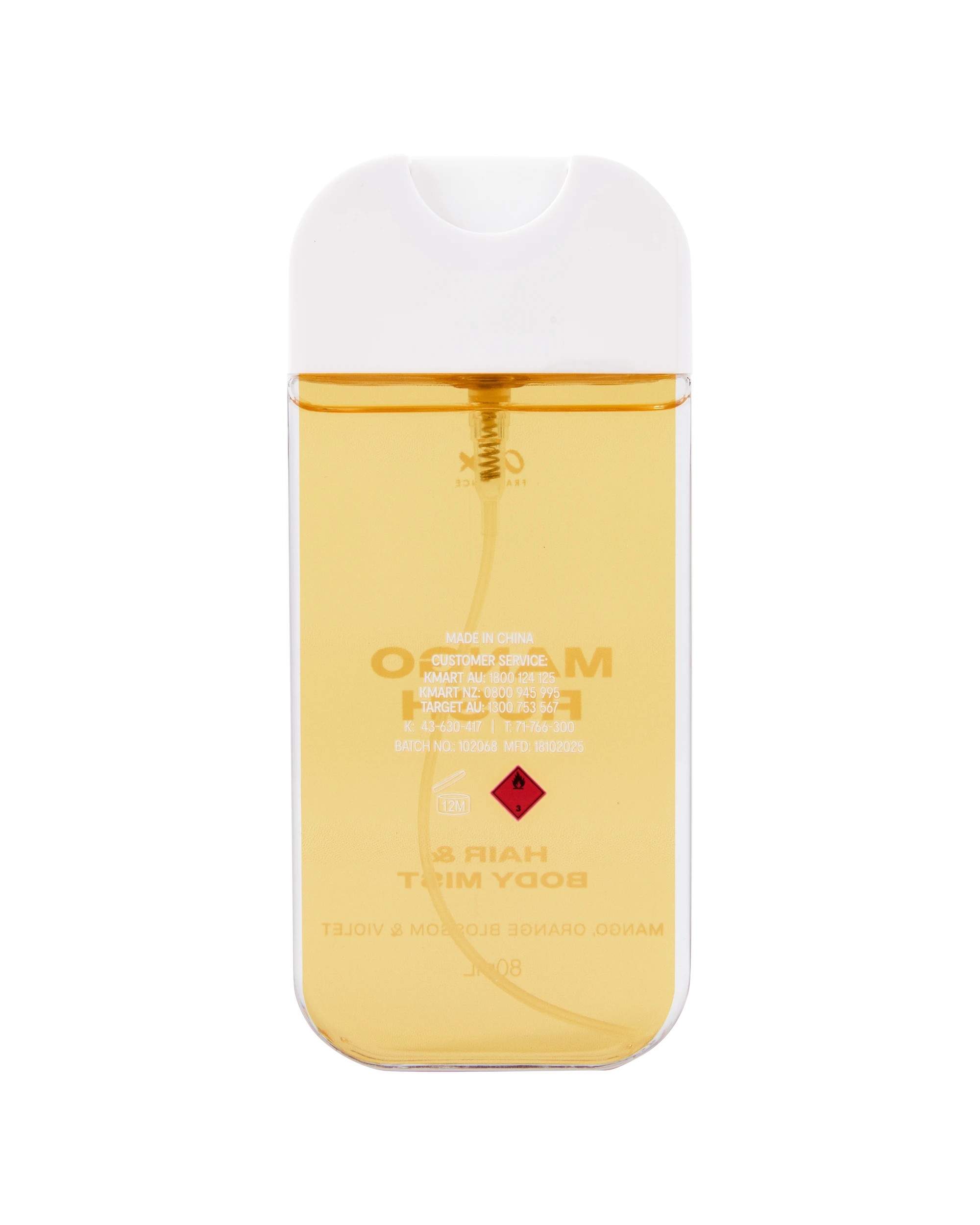 4 OXX Fragrance Mango Rush Hair and Body Mist 80ml - Mango, Orange Blossom and Violet, 4 of 6