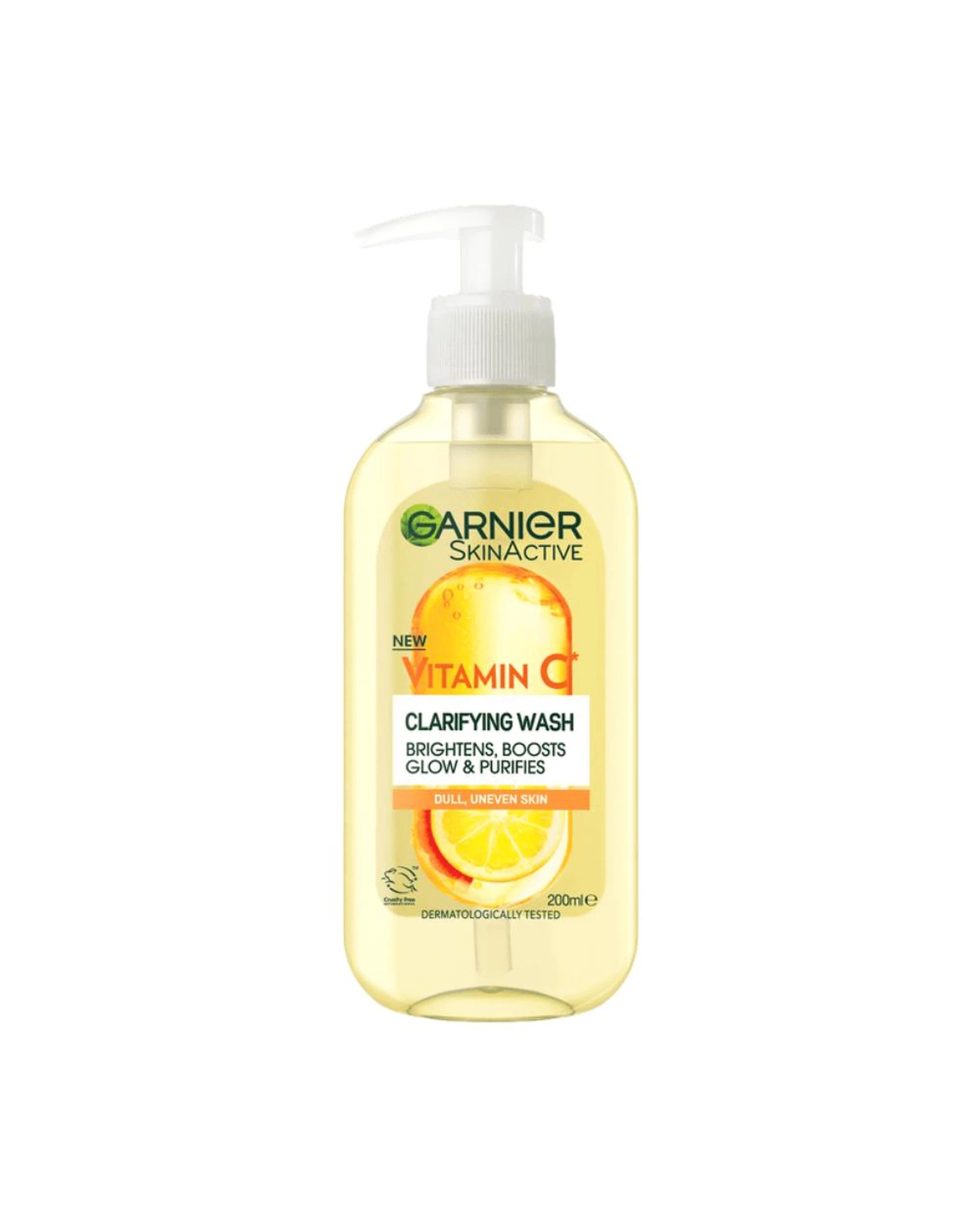 2 3 x Garnier SkinActive Vitamin C Clarifying Wash 200mL, 2 of 2