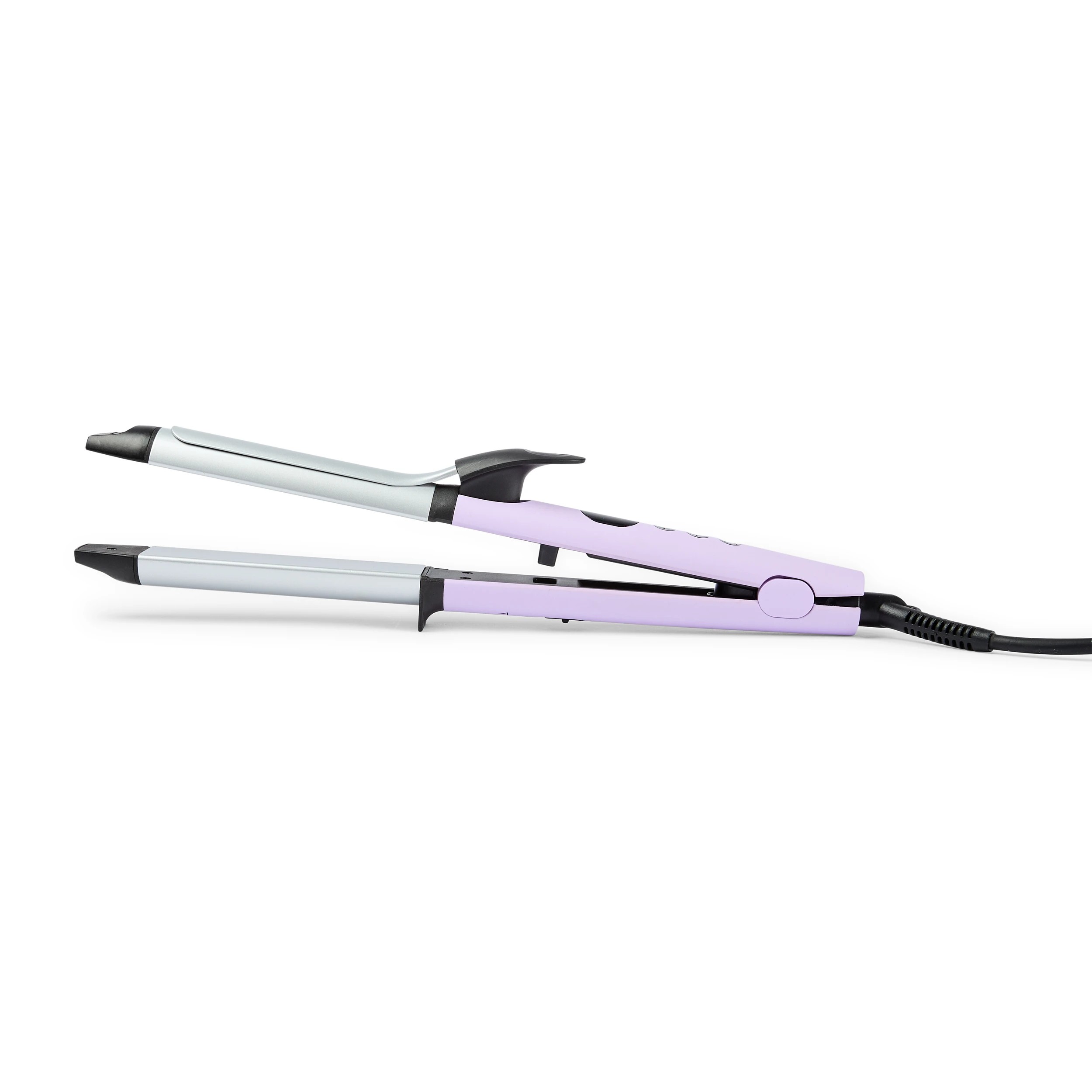 3 2-in-1 Straightening Curler - Purple, 3 of 10