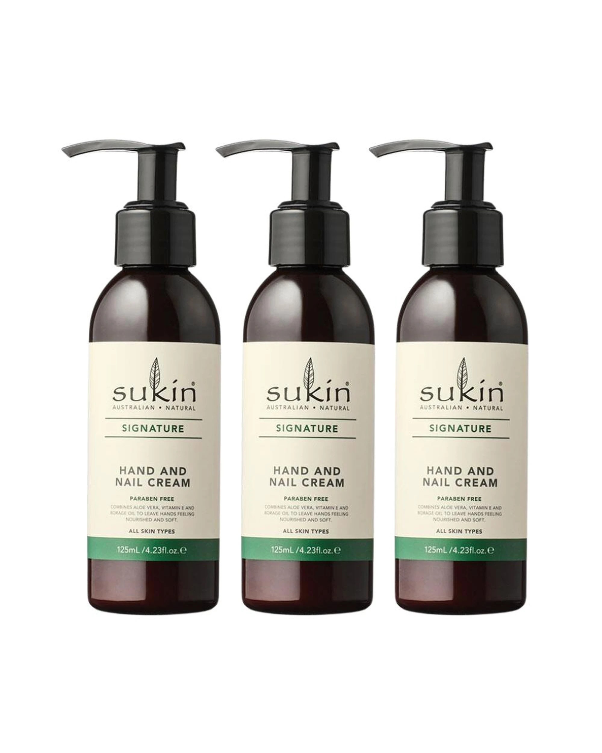 1 3 x Sukin Signature Hand & Nail Cream 125mL, 1 of 2
