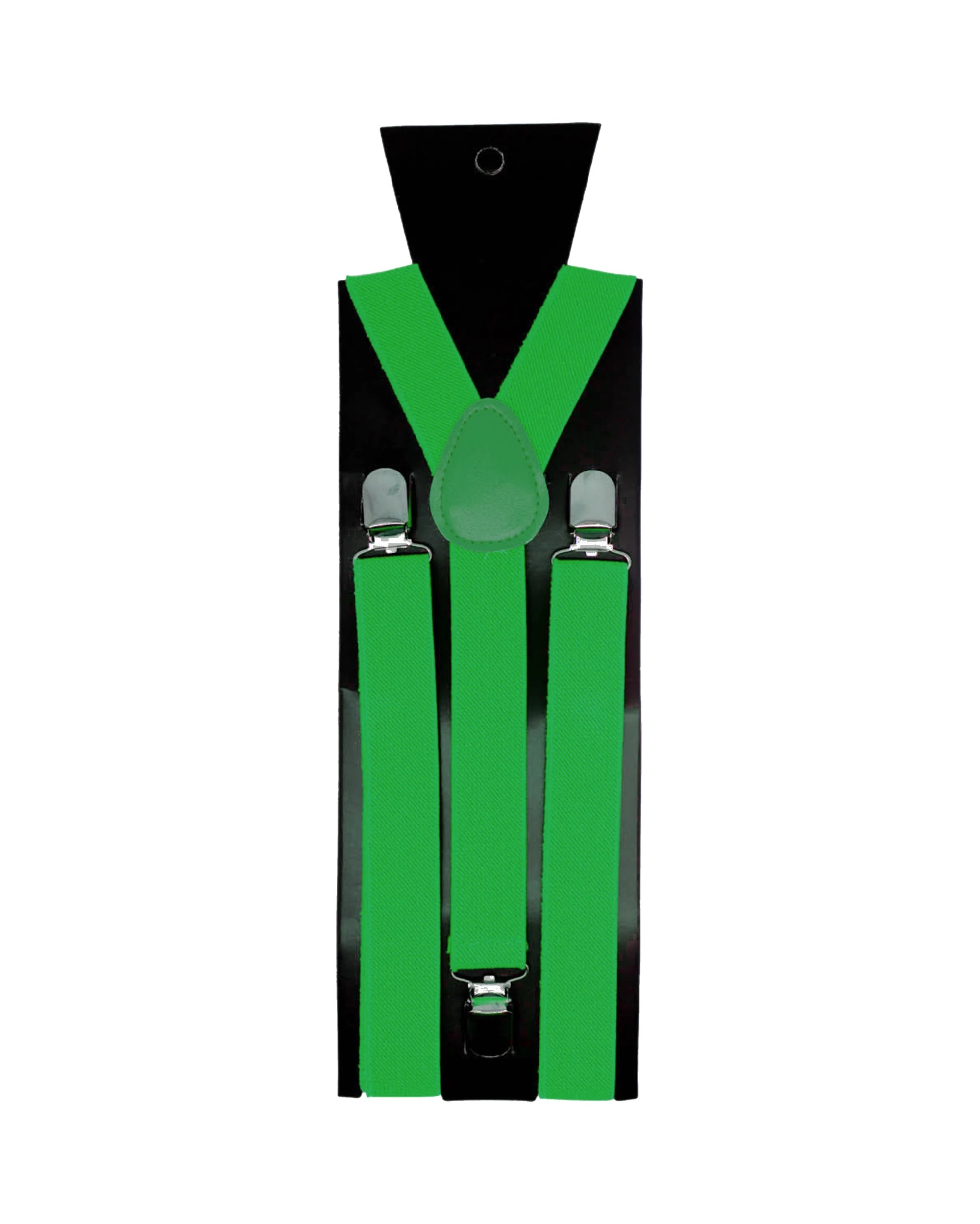 1 Partyrama Bright Suspender Braces - Green, 1 of 1
