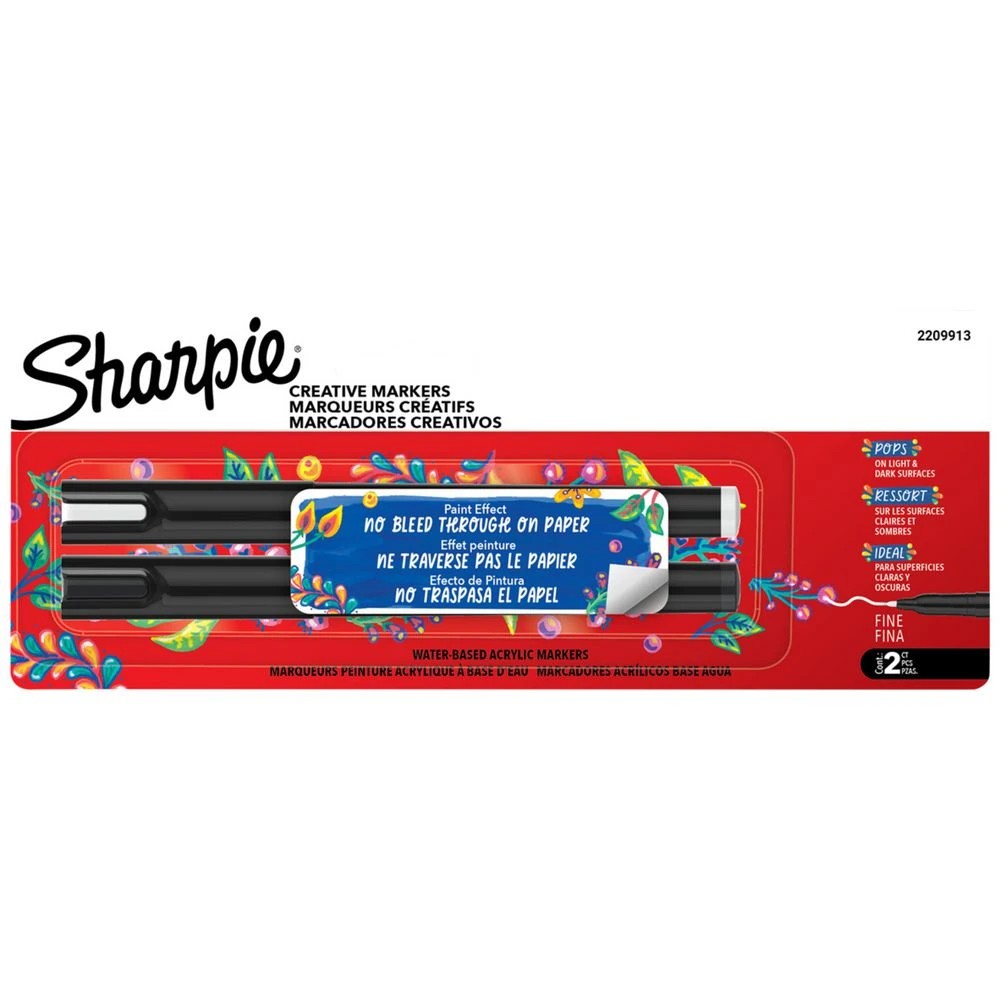 1 Sharpie Creative Acrylic Fine Markers Assorted 2 Pack, 1 of 1