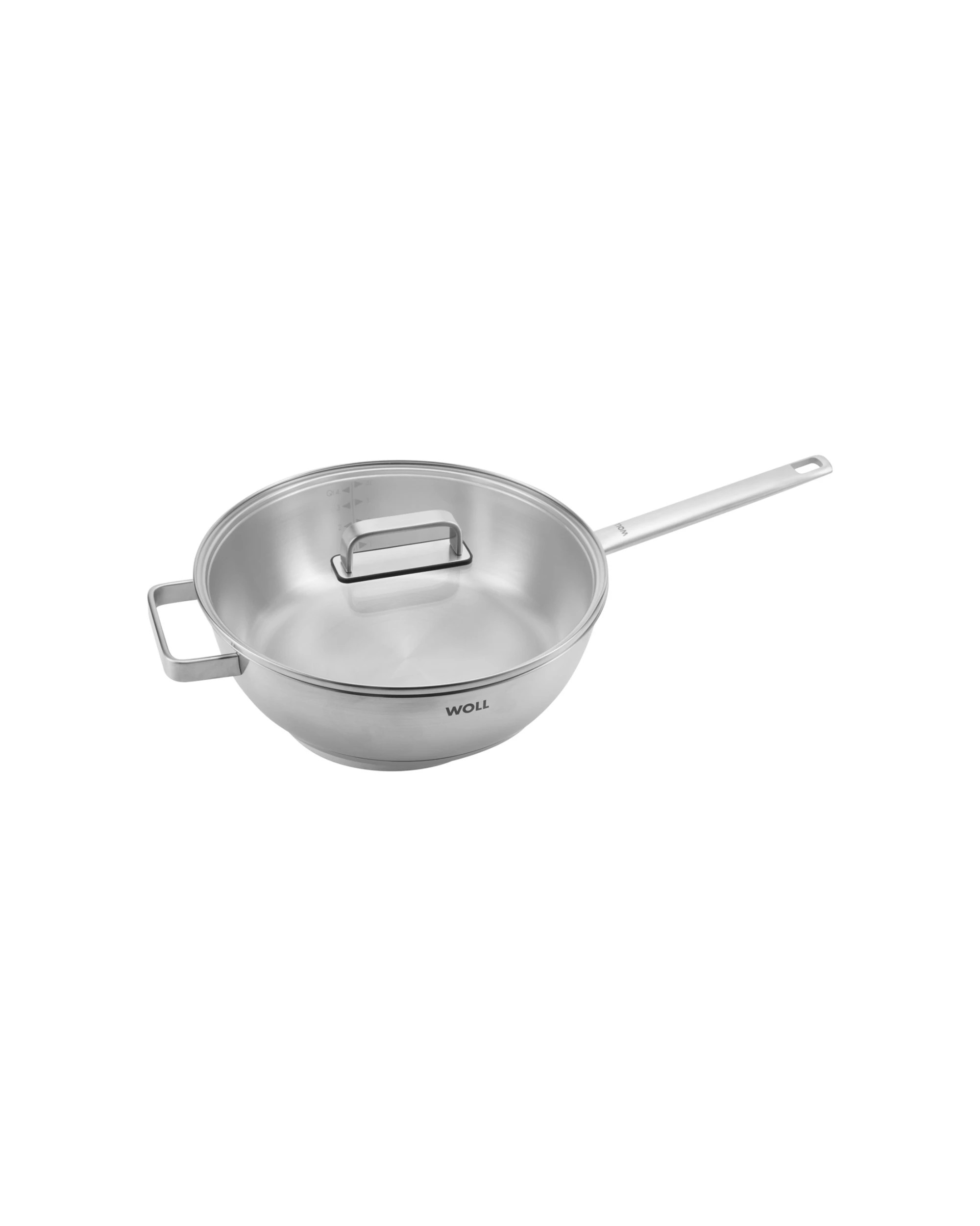 1 Woll Steel Saute Pan With Lid 28cm 4.6L Premium Stainless Steel - Silver, 1 of 3