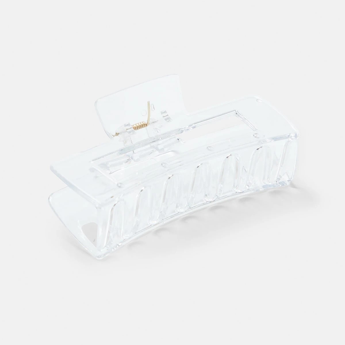2 Clear Rectangle Claw Hair Clip, 2 of 4