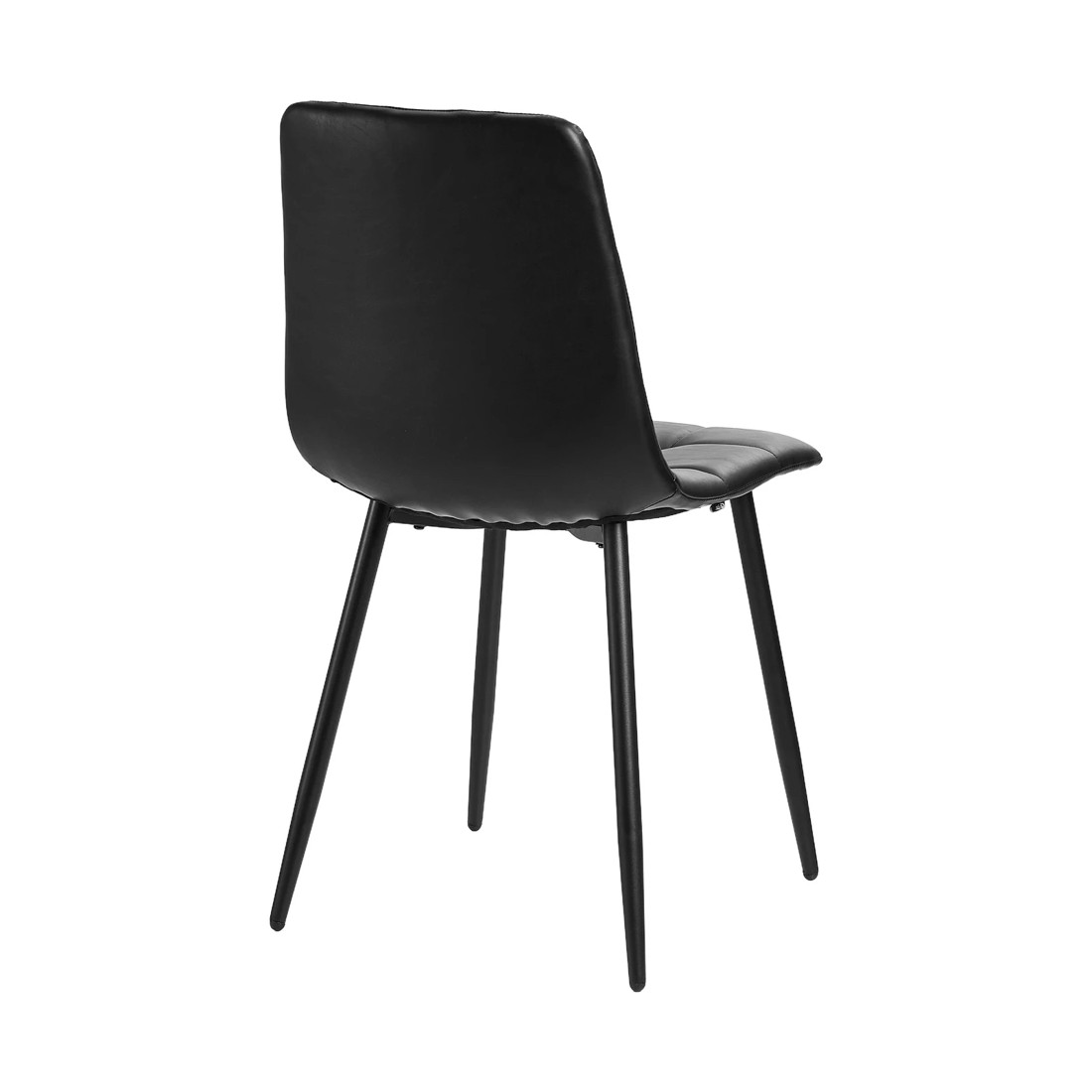 8 Oikiture 4x Padded Dining Chairs Kitchen Pu Leather Seat Retro
 - Black, 8 of 10