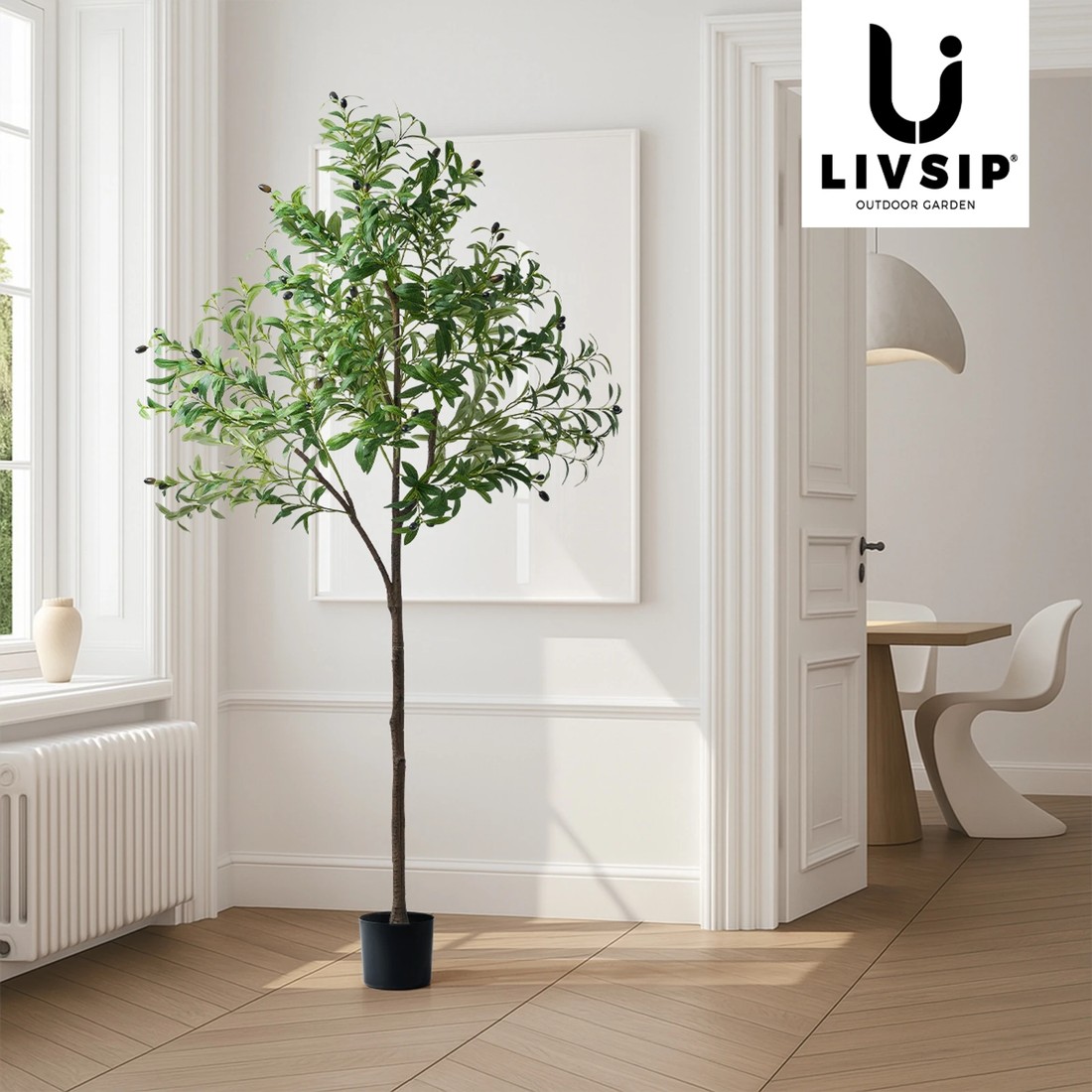 6 Livsip 180cm Artificial Olive Tree Lifelike Faux Potted Plant - Green, 6 of 10