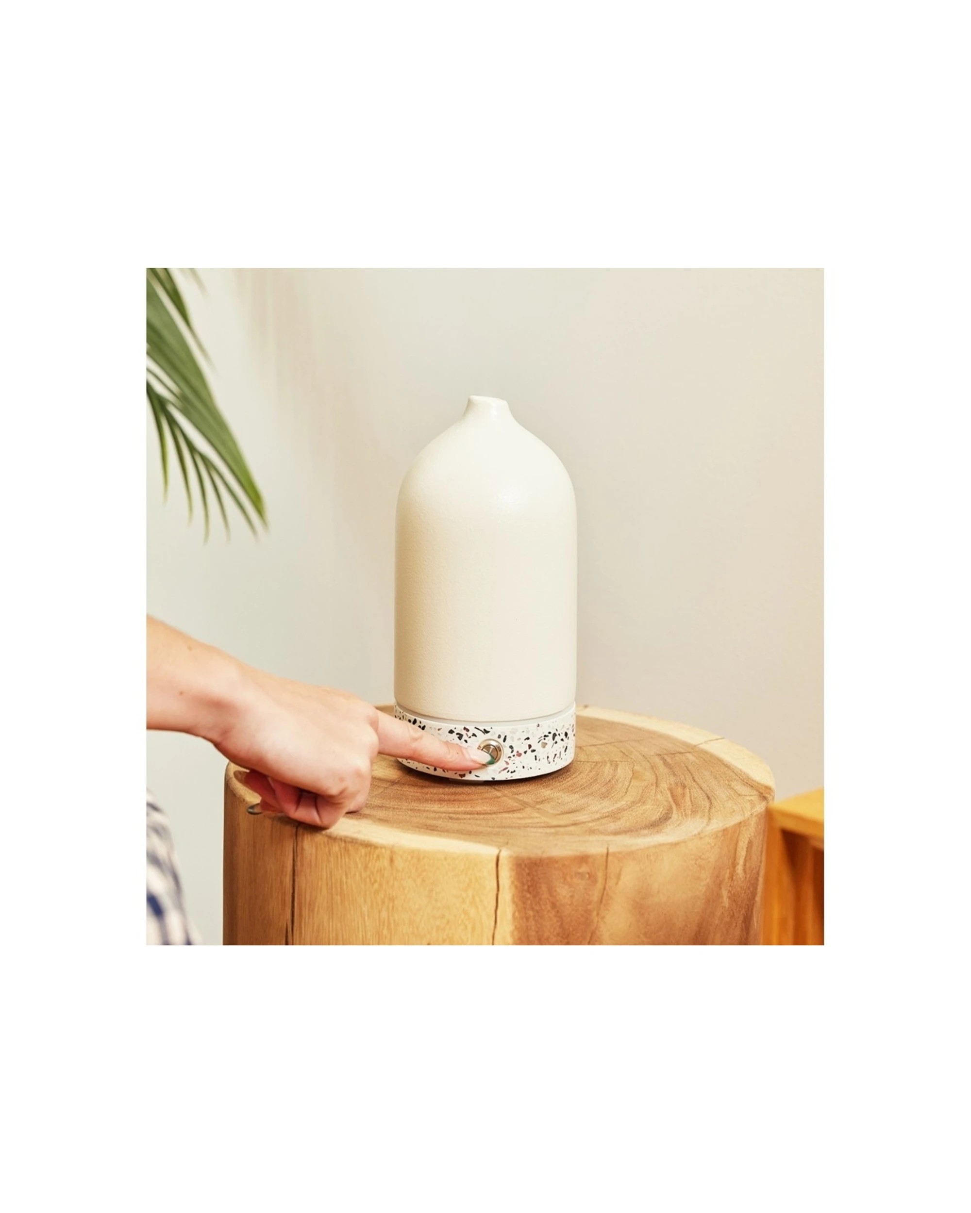2 Ellia Pure Electric Ultrasonic Aroma Diffuser Ceramic & Terrazzo 19.6cm Pure - White, 2 of 3