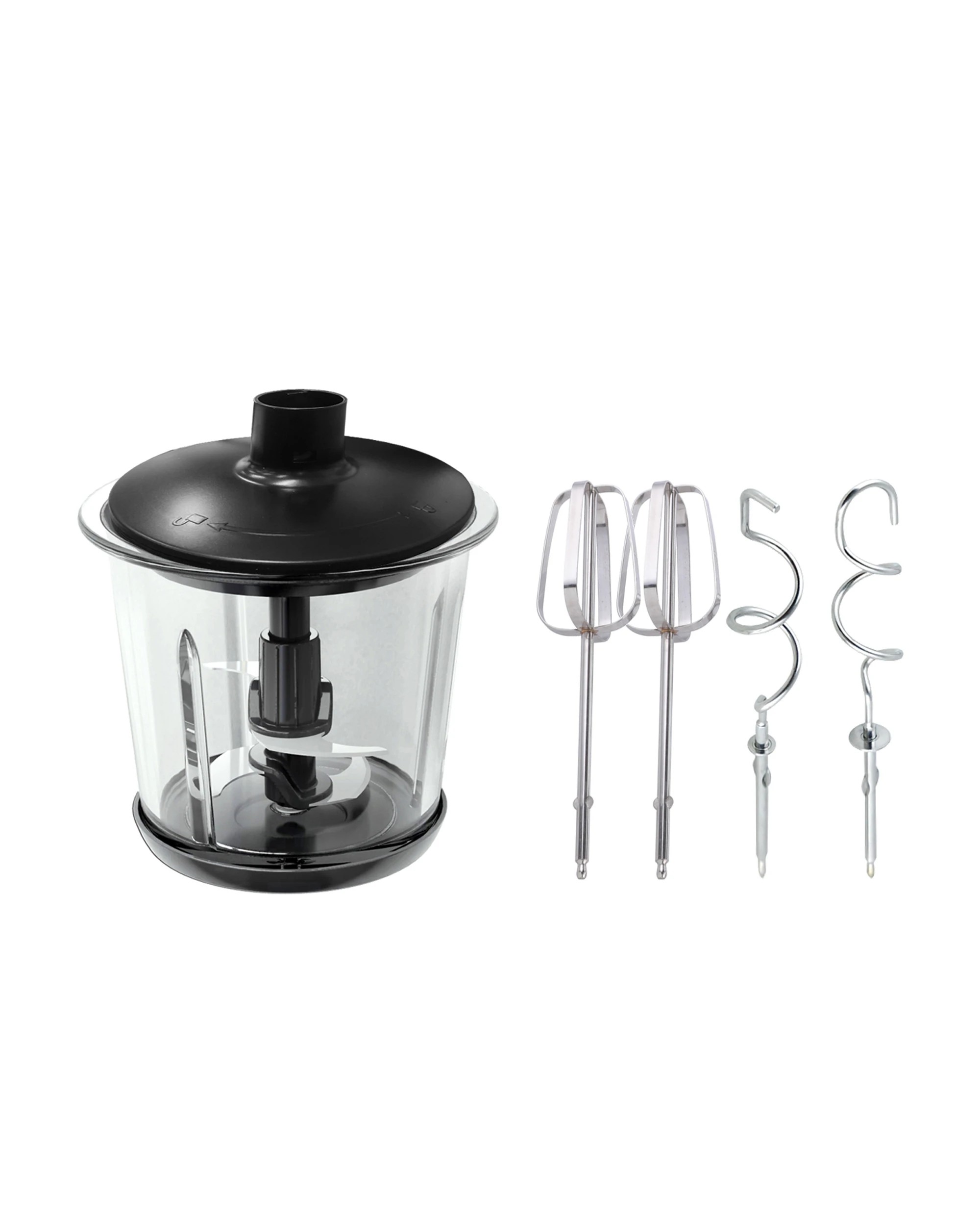 5 TODO 1L Multi Chopper Processor Hand Mixer Beater 300W Glass Bowl Dual Blade, 5 of 6