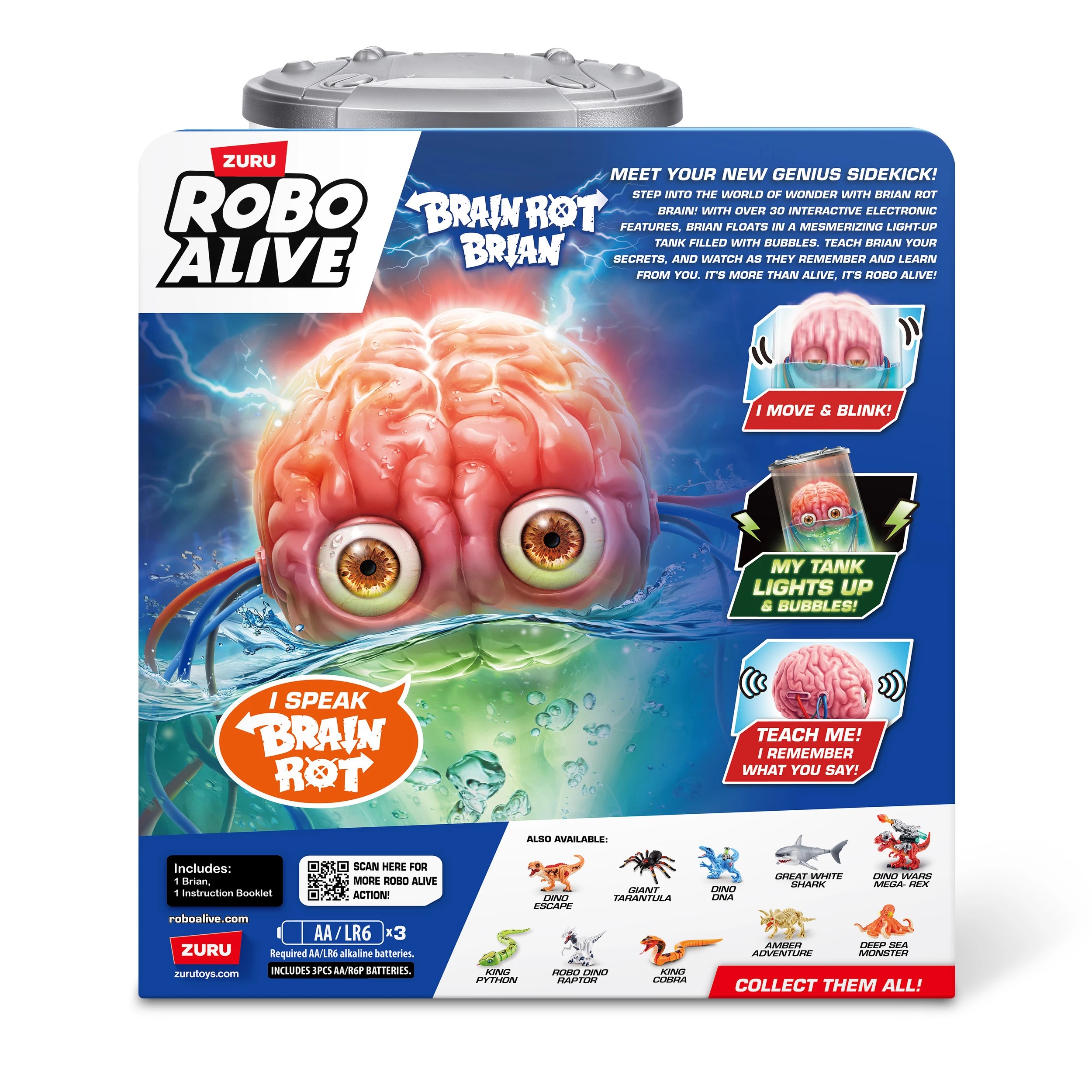 10 Robo Alive Brain Rot Brian by ZURU, 10 of 10