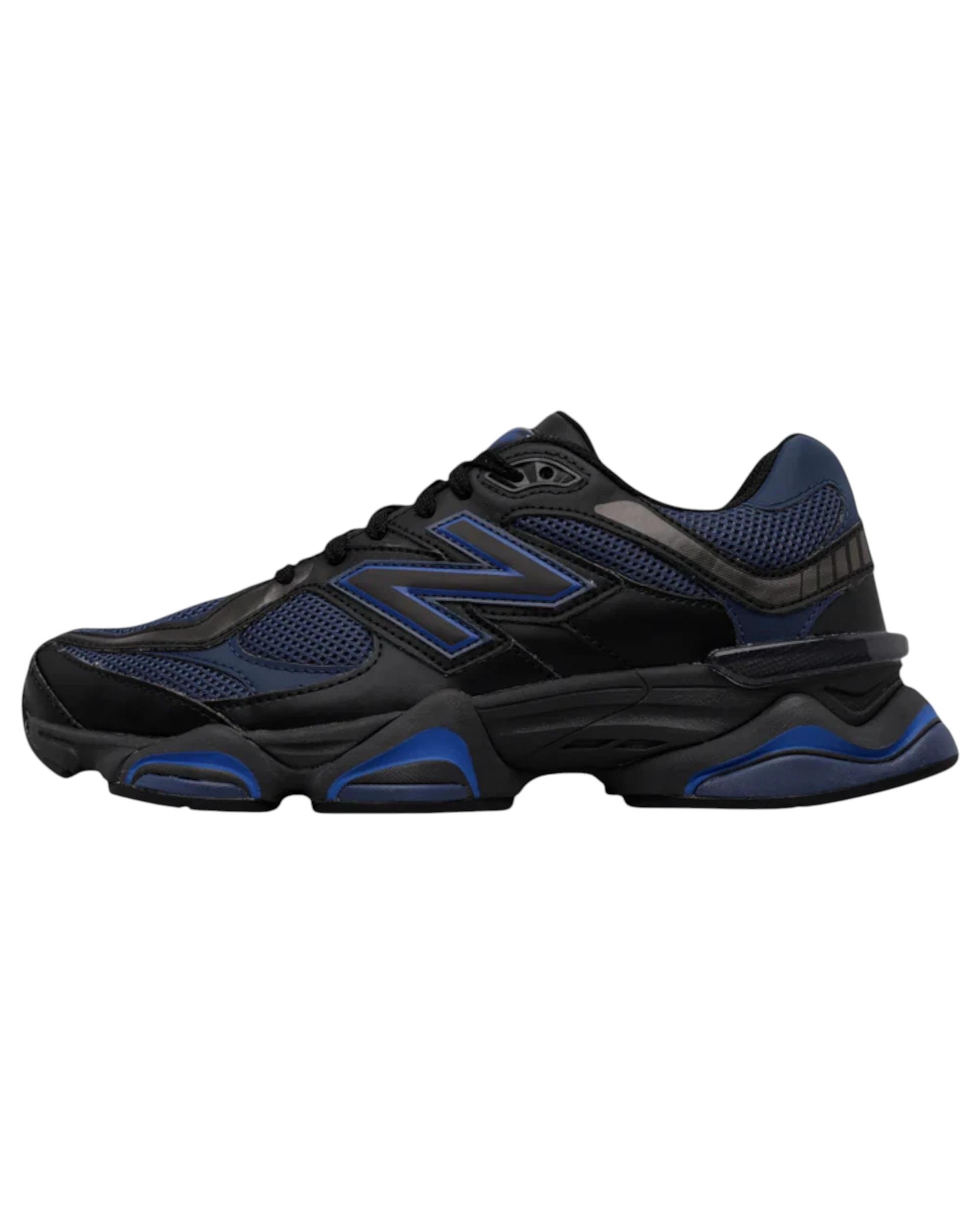 6 New Balance Unisex 9060 Athletic Shoes BLACK/BLUE, 6 of 6